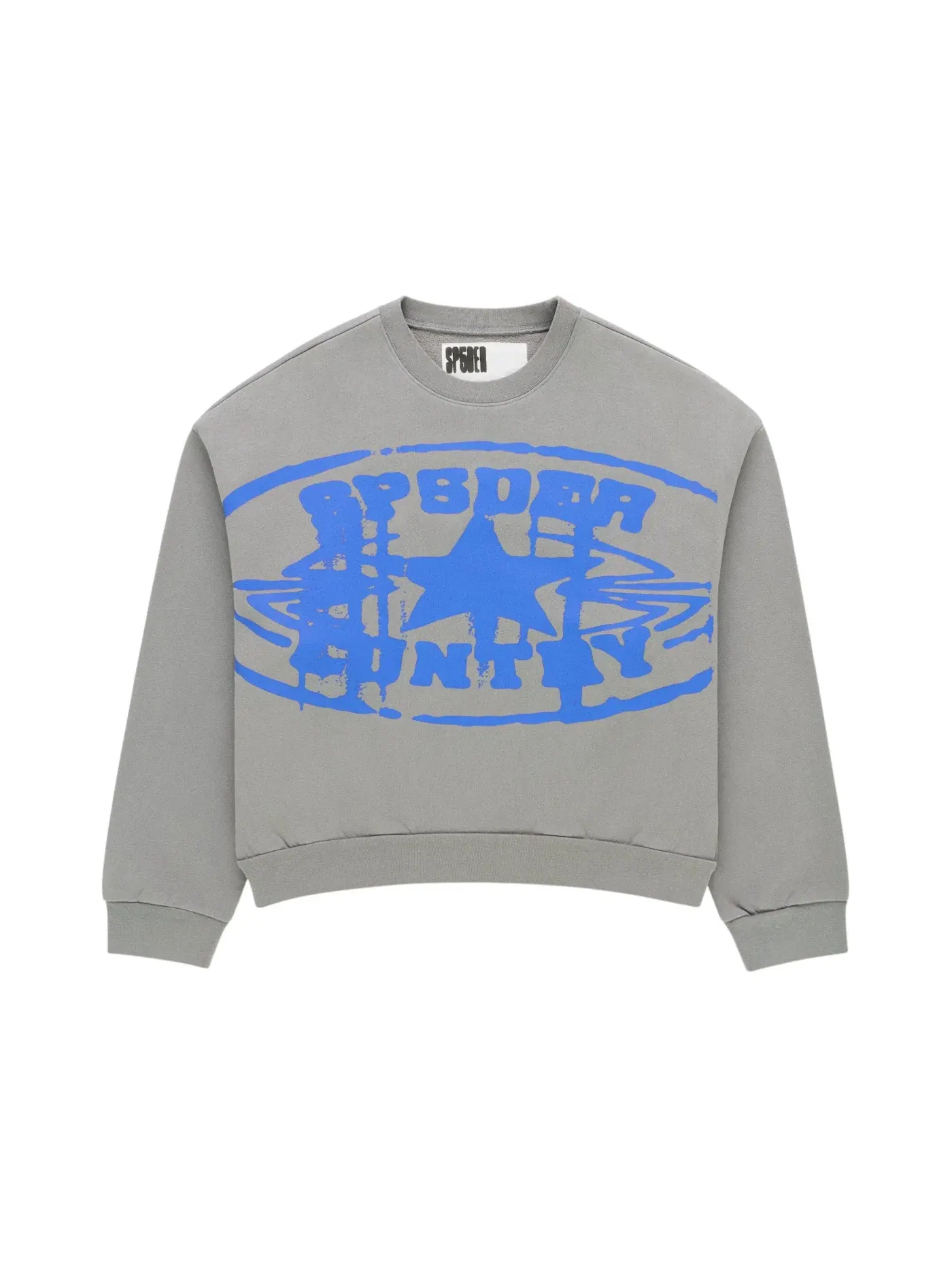 Детский свитшот с принтом Sp5der Country Crewneck, Baby Slate — изображение 1 из 1