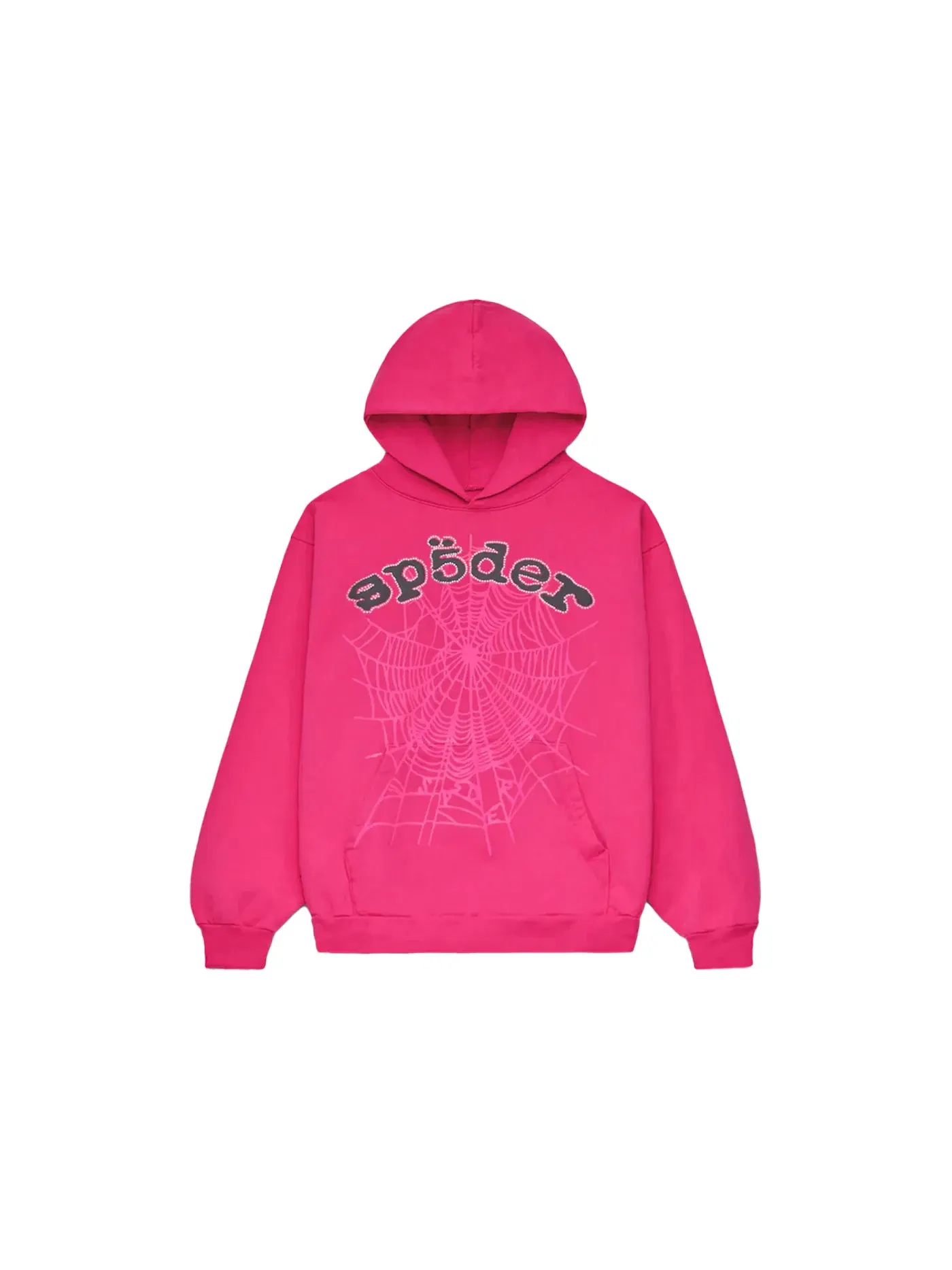 Мужской худи с принтом Sp5der Legacy Hoodie Sp5der — изображение 1 из 1, розовый