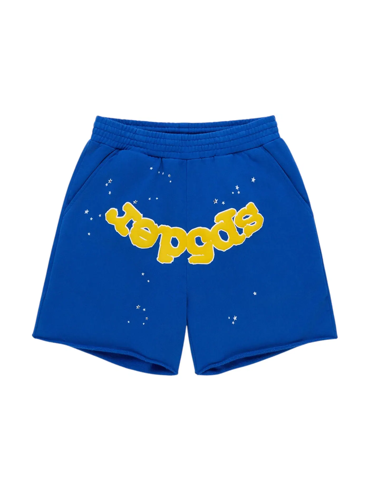 Мужские шорты с принтом Sp5der Sweatshort — изображение 1 из 2, синий