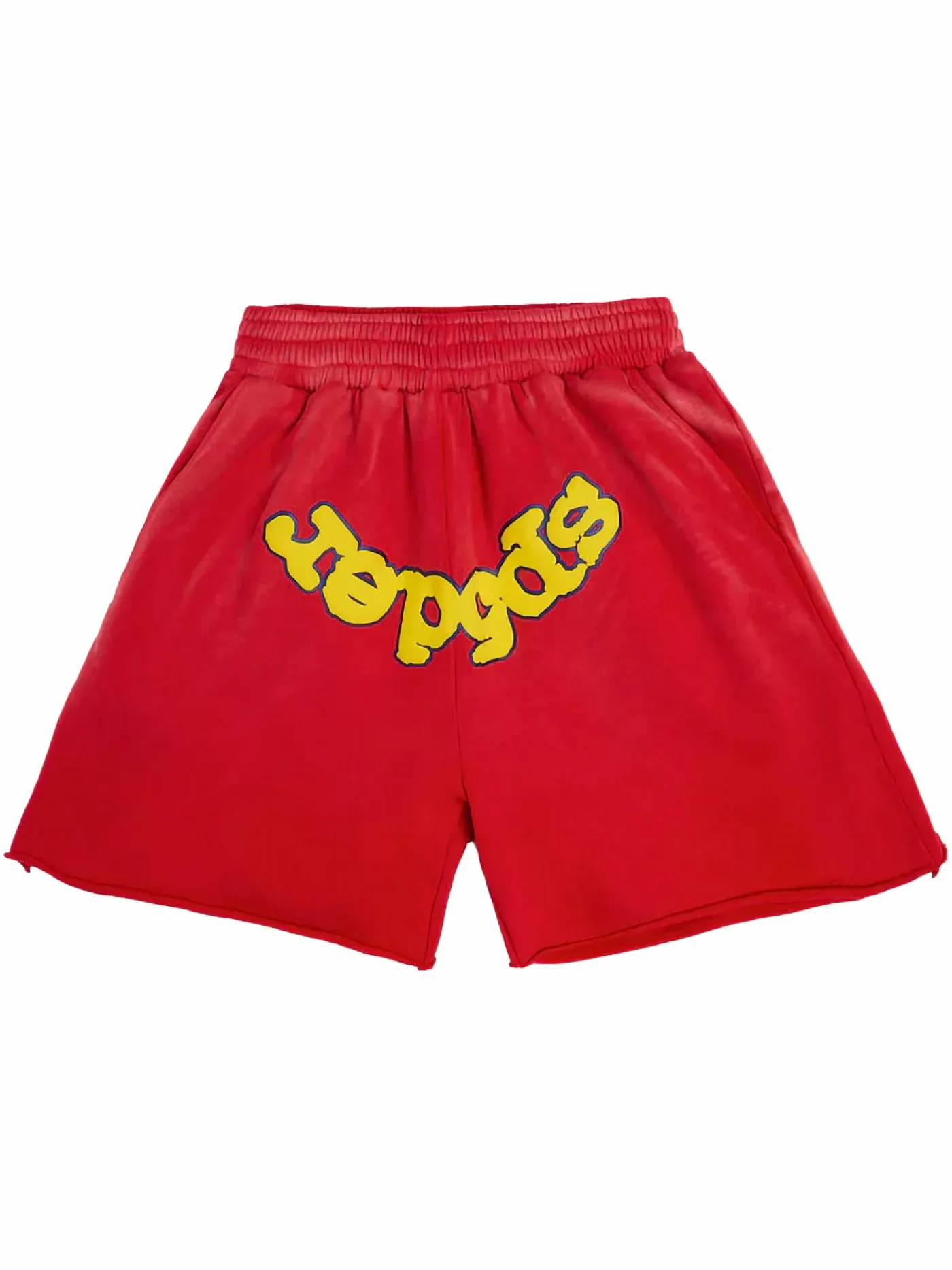 Унисекс шорты с принтом Sp5der OG Logo Sweatshort — изображение 1 из 2, красный