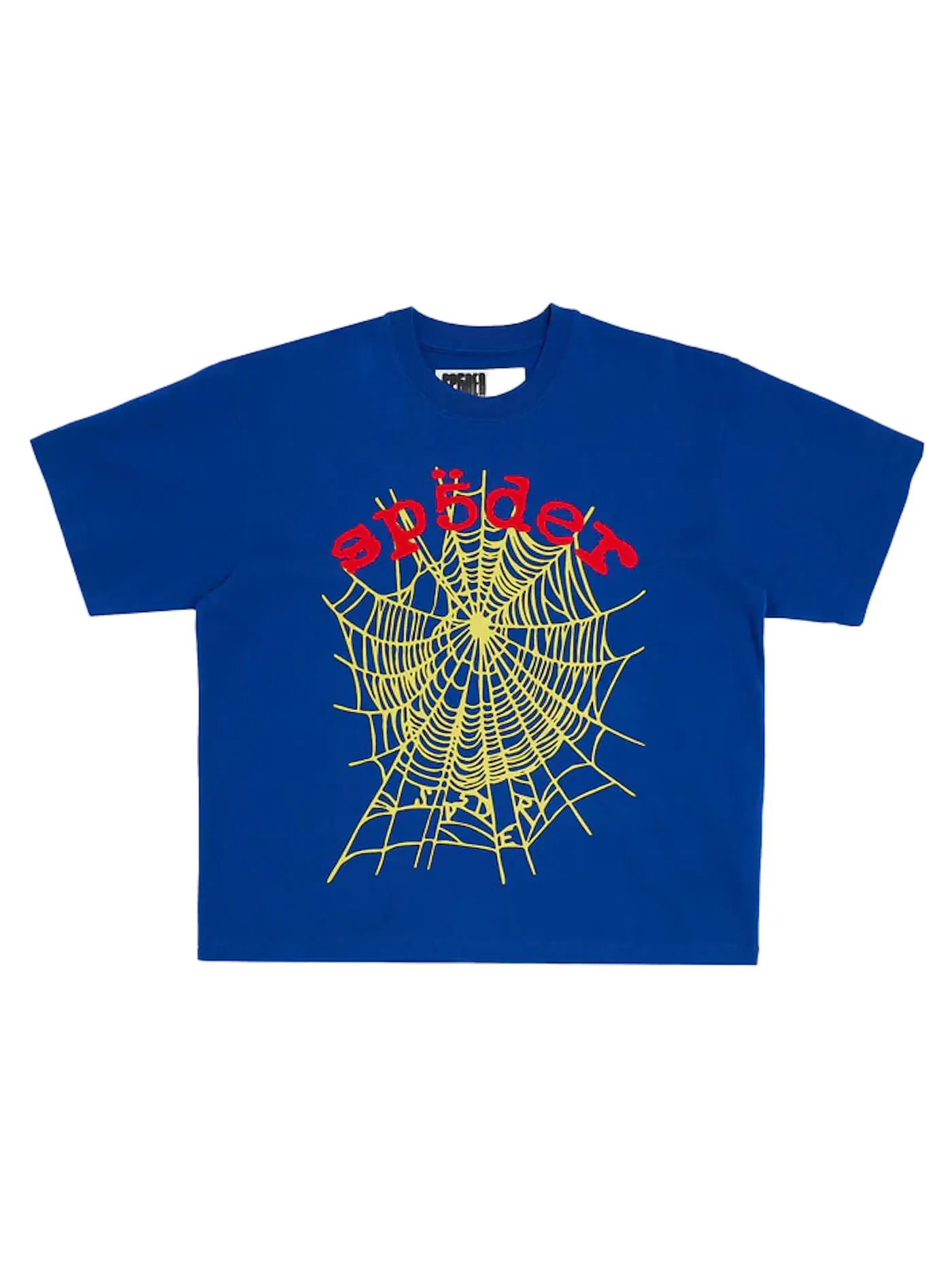 Мужская футболка с принтом Sp5der OG Logo V2 Heavyweight Tee Sp5der — изображение 1 из 1, темно-синий