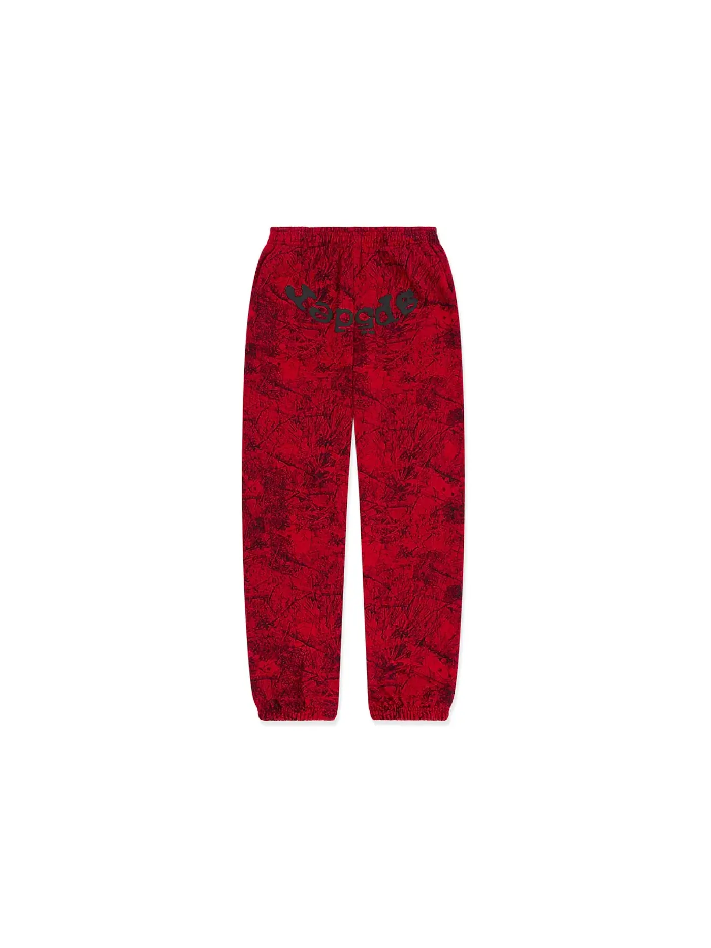 Мужские спортивные штаны с камуфляжным принтом Sp5der OG Tree Camo Sweatpant Red — изображение 1 из 2
