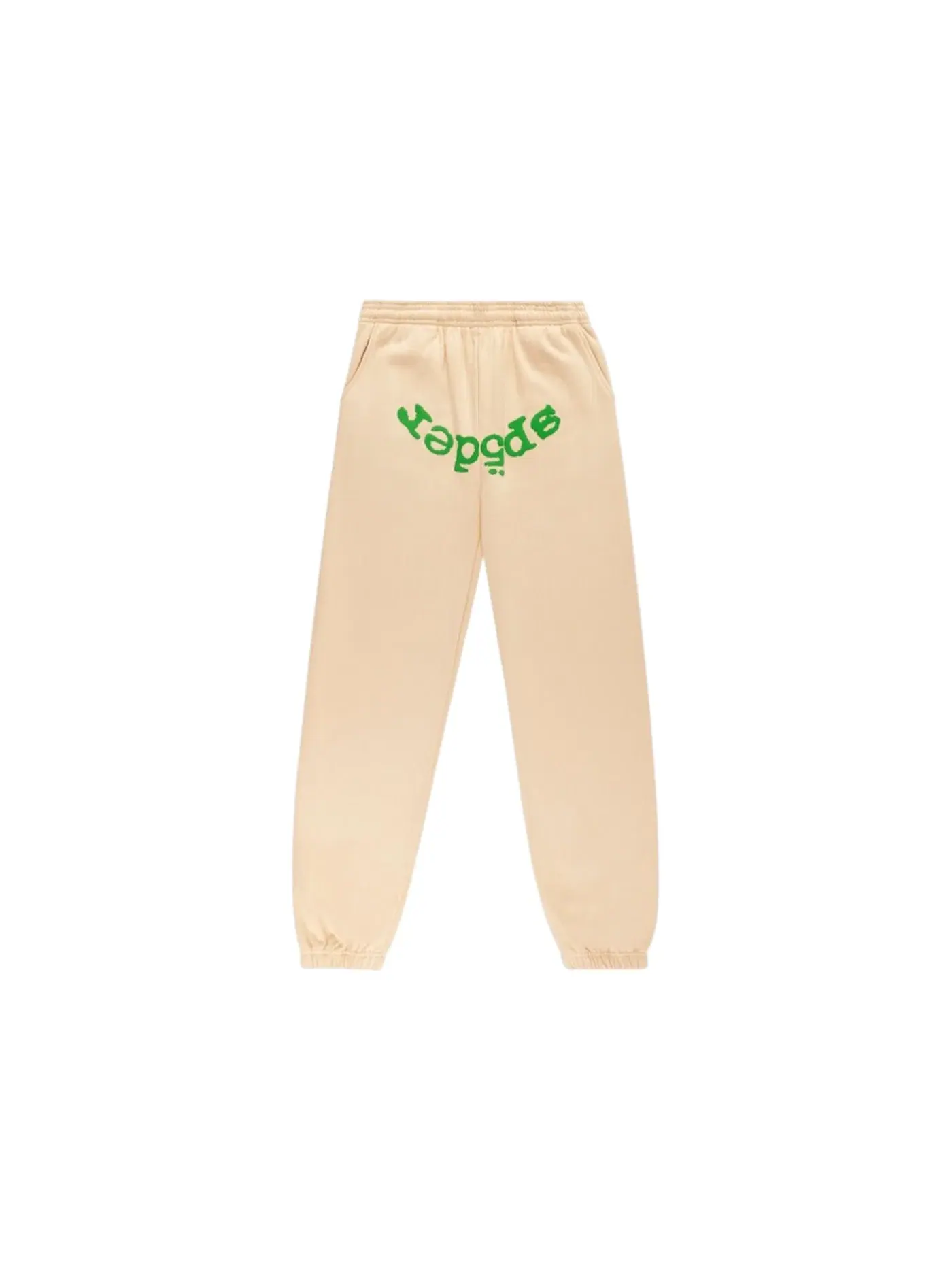 Мужские спортивные штаны с принтом Sp5der OG Web V2 Sweatpant — изображение 1 из 1, бежевый