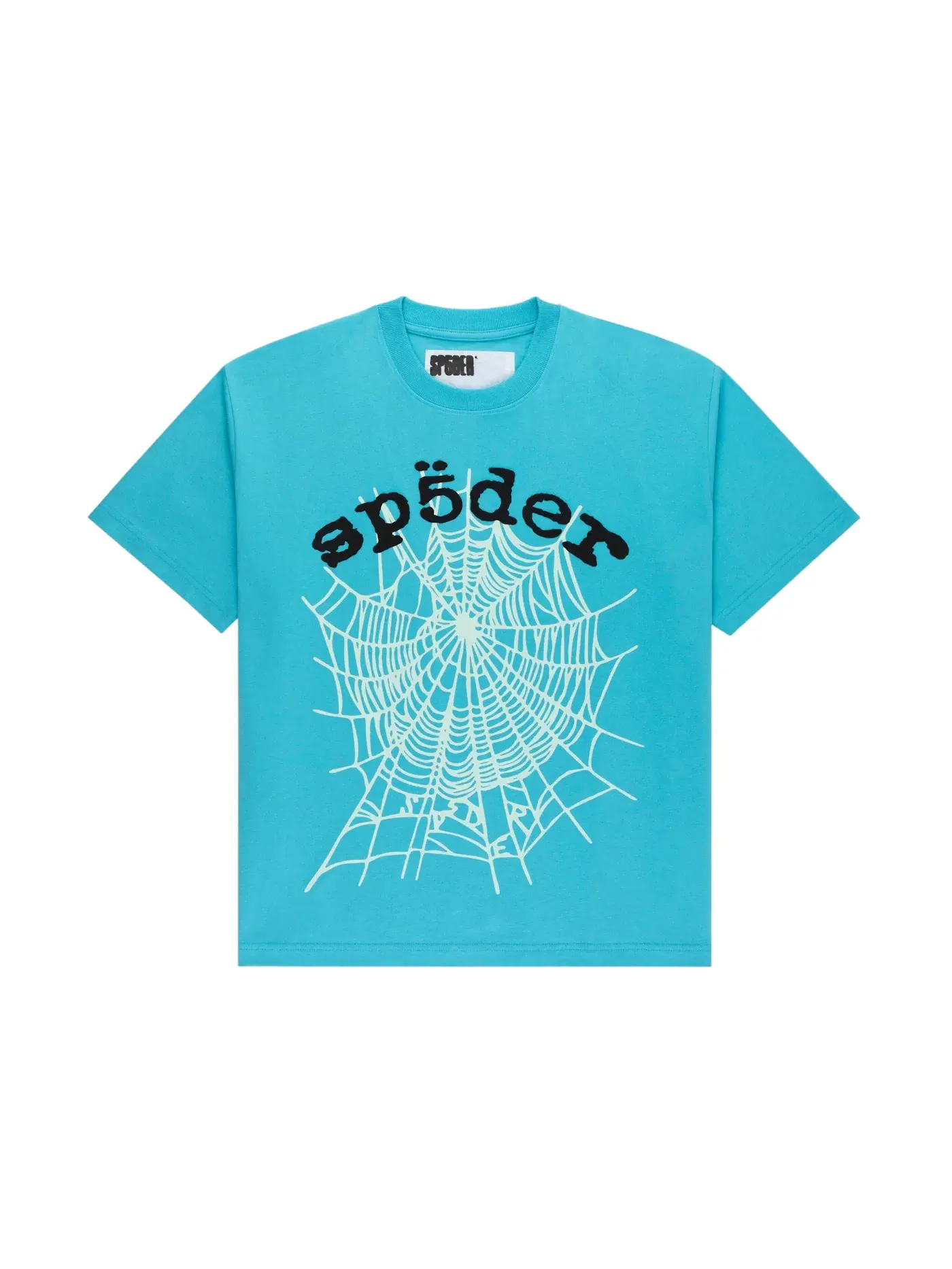 Мужская футболка с принтом Sp5der OG Web V2 Tee Sp5der — изображение 1 из 2, голубой
