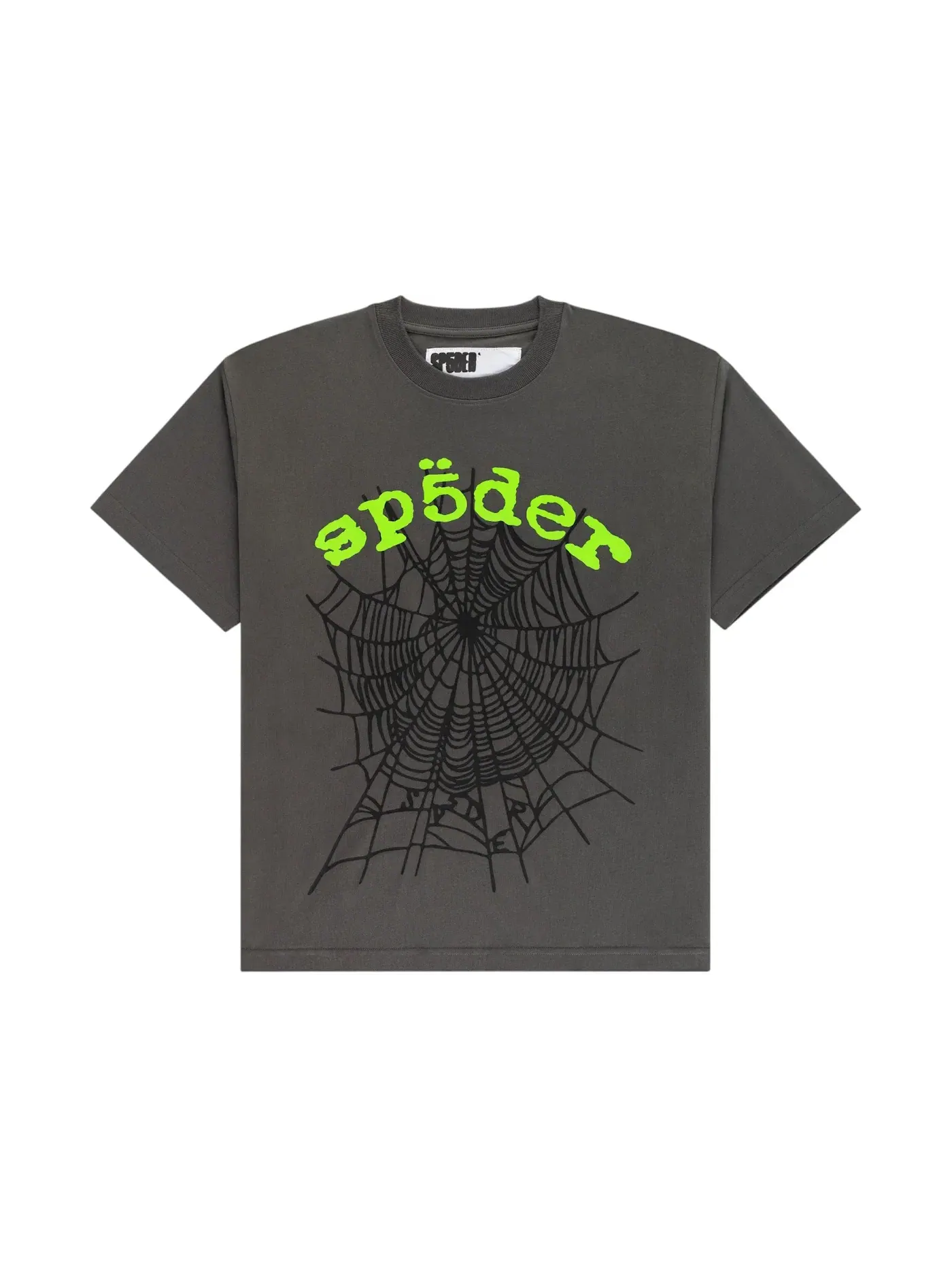 Мужская футболка с принтом OG Web V2 Tee Sp5der — изображение 1 из 2, серый
