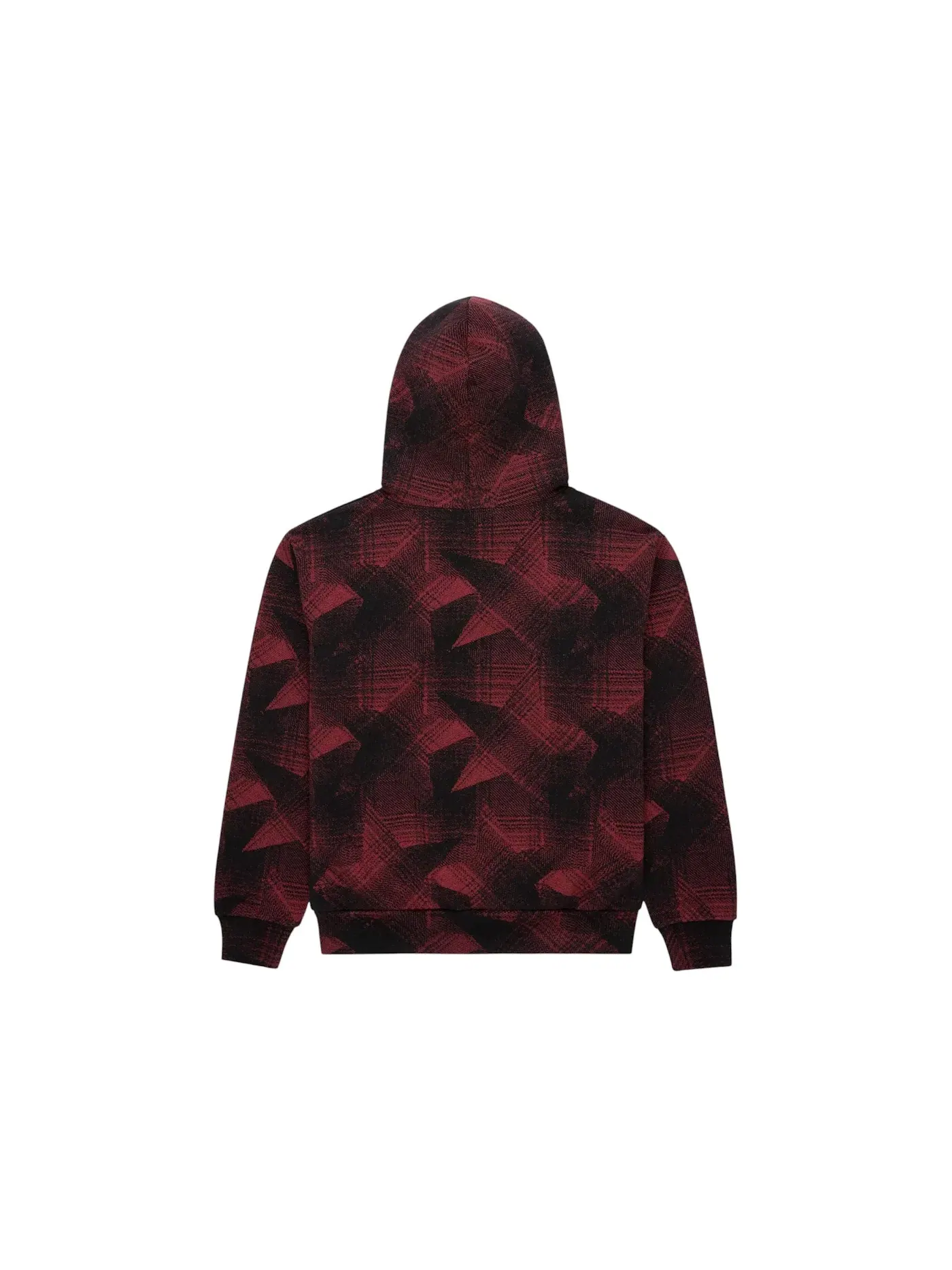 Унисекс худи с принтом Sp5der Plaid Splatt Hoodie Sp5der — изображение 2 из 2, черный