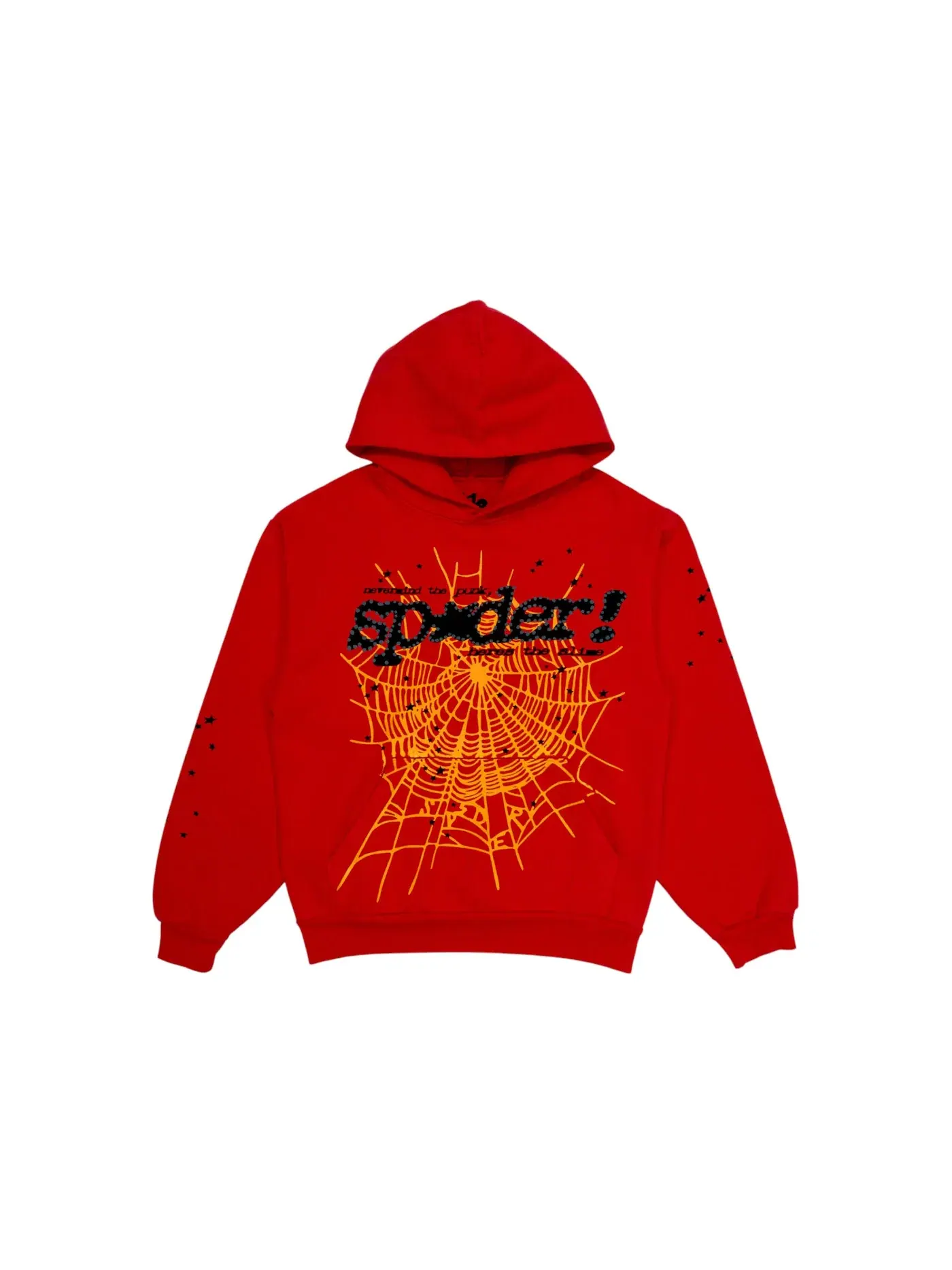 Мужская худи с принтом Sp5der P*NK V2 Hoodie — изображение 1 из 1, красный