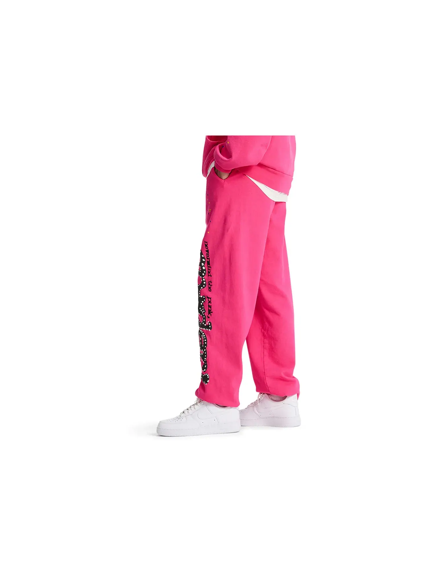 Мужские спортивные штаны свободного кроя Sp5der P*NK V2 Sweatpant — изображение 4 из 4, розовый