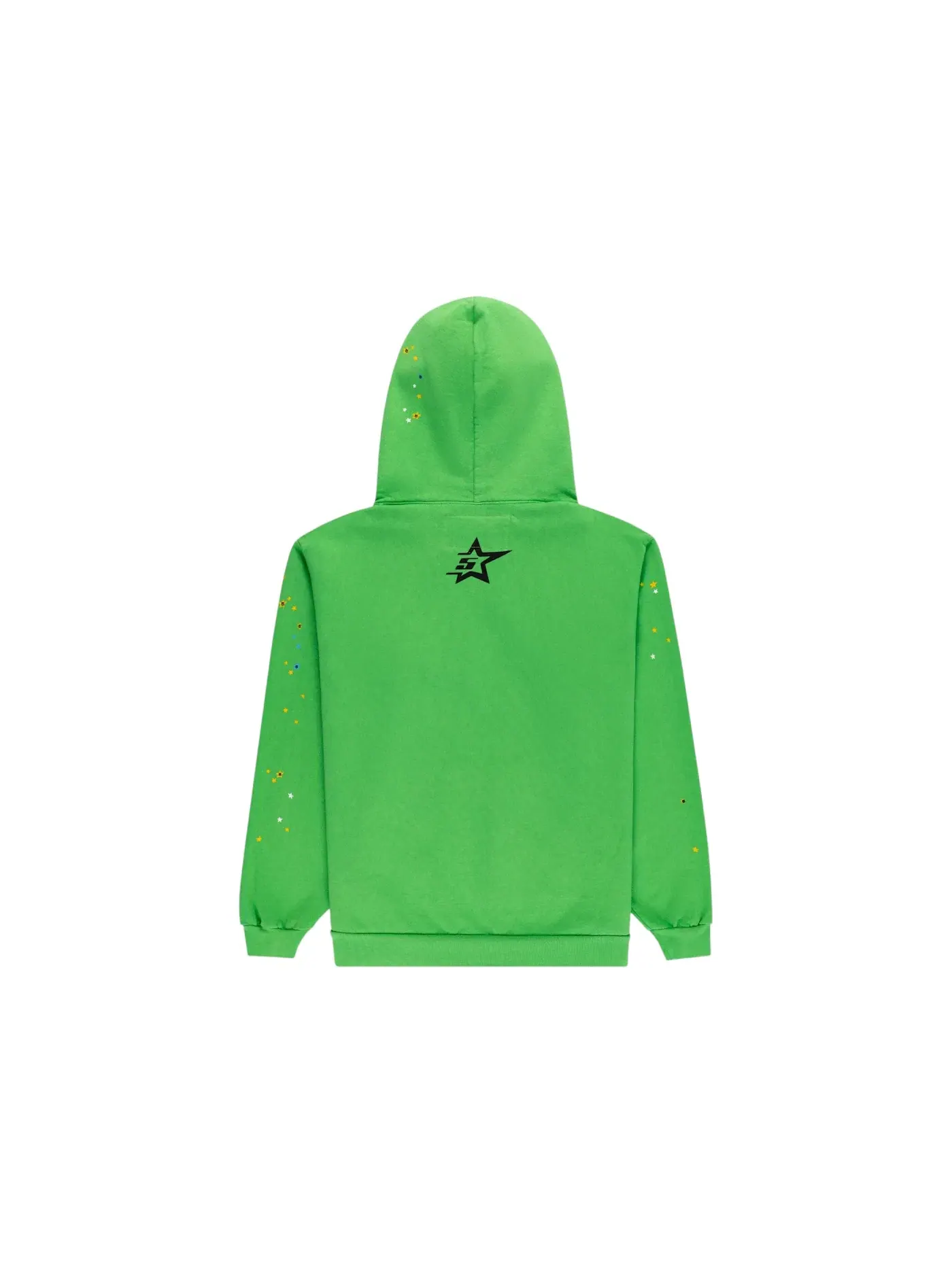 Мужской худи с принтом и стразами Sp5der Punk V2 Rhinestone Hoodie — изображение 2 из 2, яркий зеленый