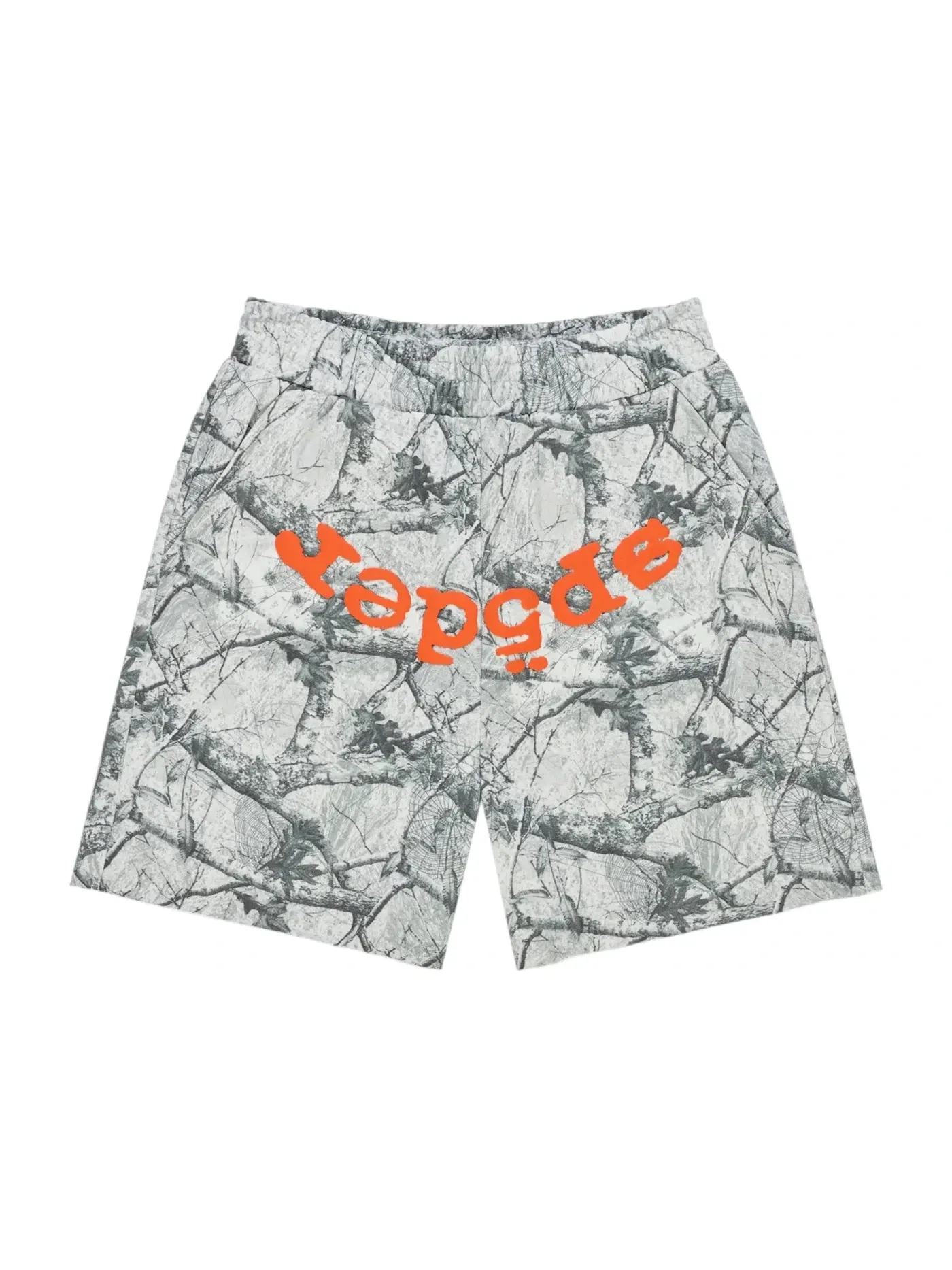 Мужские шорты с камуфляжным принтом Sp5der Real Tree OG Web V2 Sweatshort — изображение 1 из 2, белый