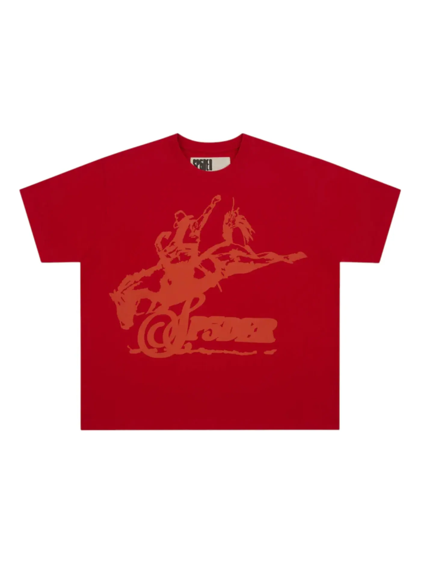 Мужская футболка с длинным рукавом Sp5der Rodeo HW Tee — изображение 1 из 1, красный