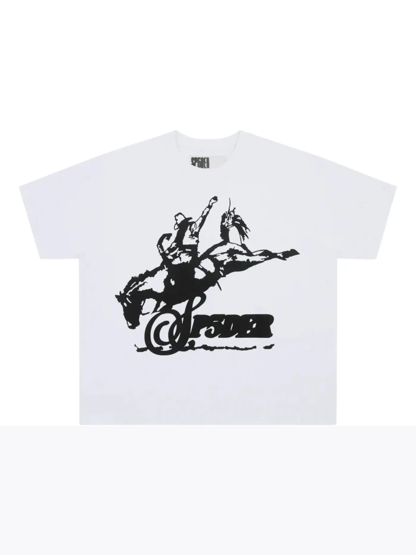 Мужская футболка с принтом Sp5der Rodeo HW Tee White — изображение 1 из 1, белый