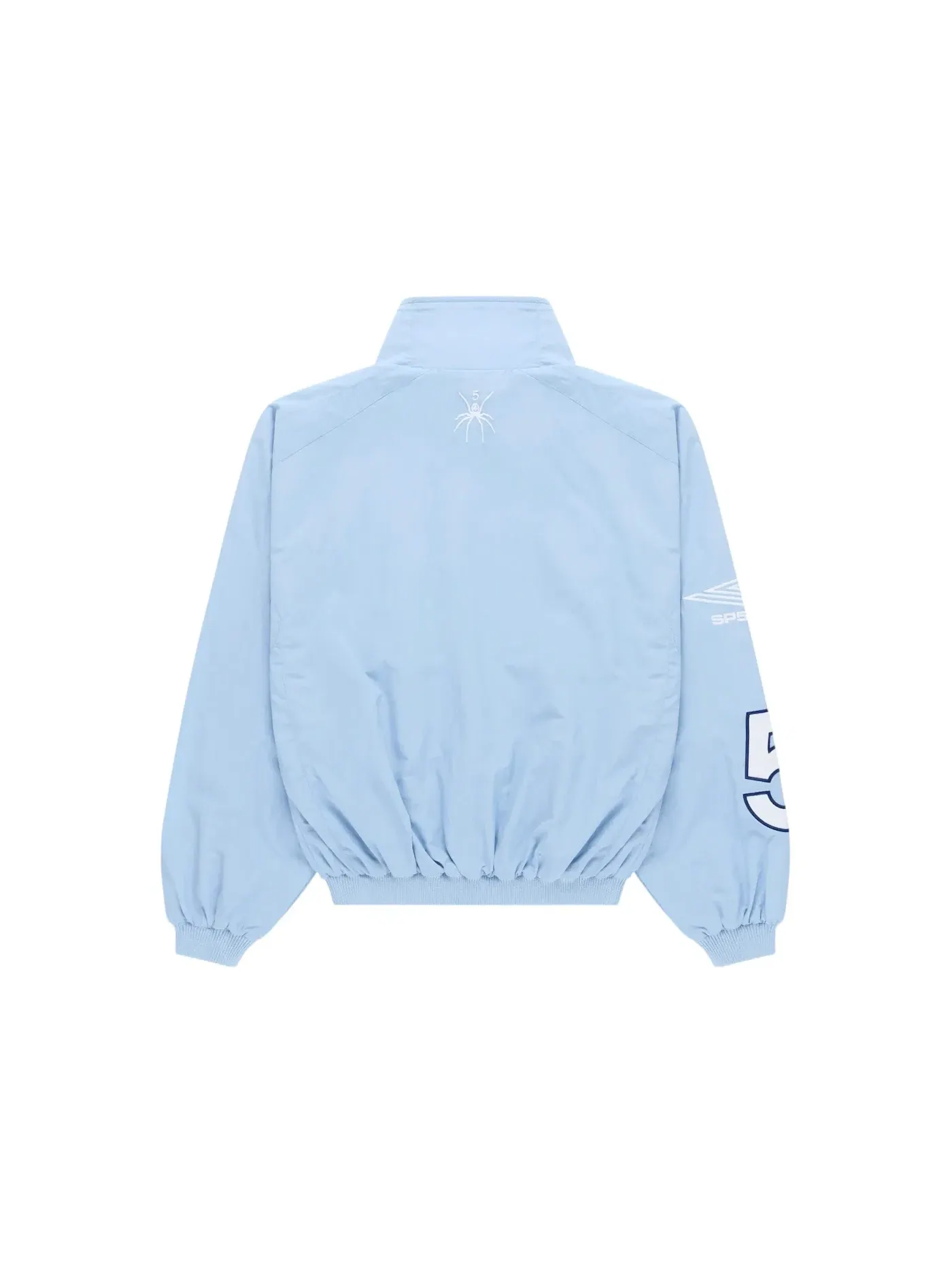 Мужская куртка с принтом Sp5der Script Warm Up Jacket — изображение 2 из 2, синий