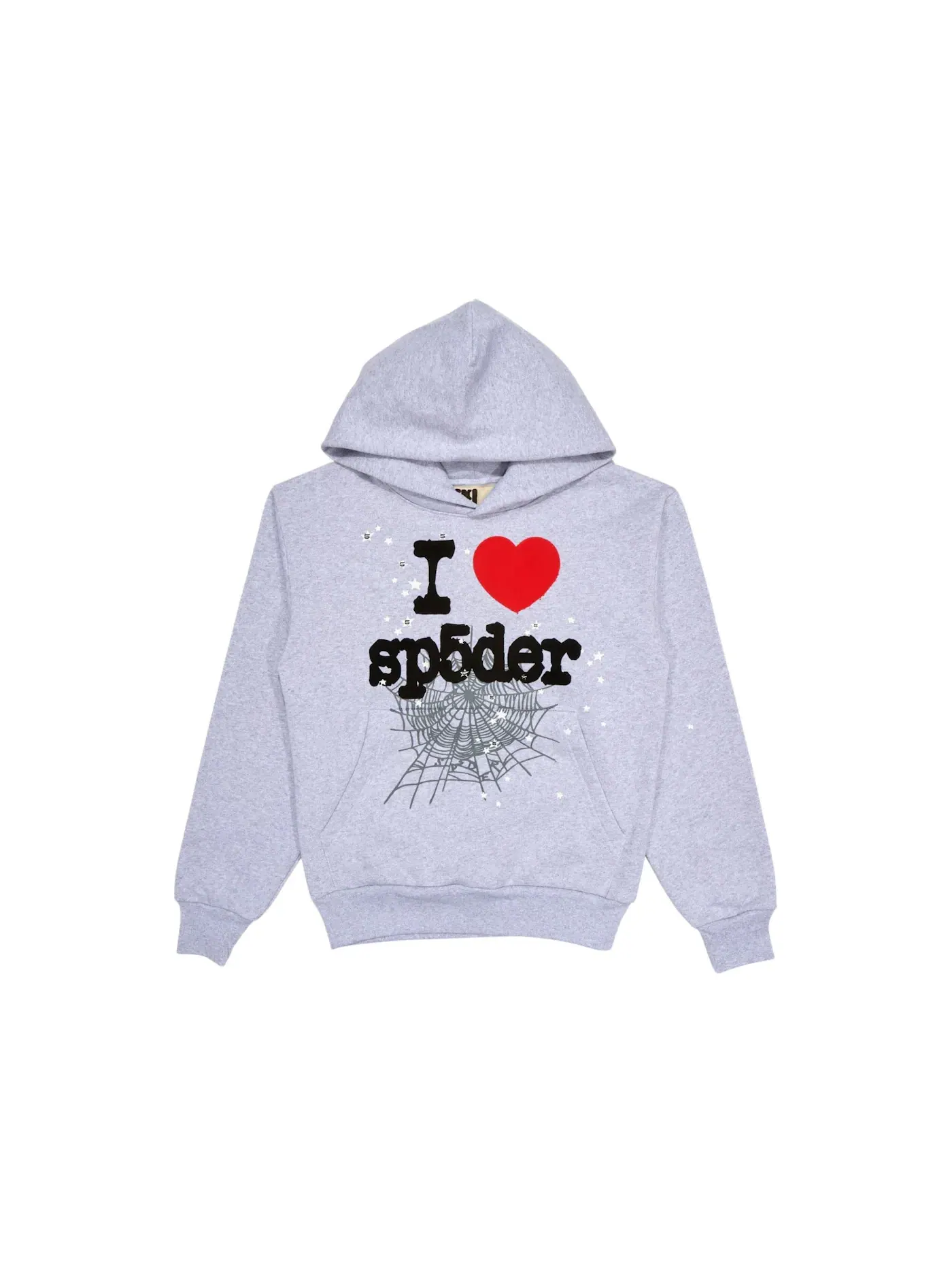 Мужской свитшот с капюшоном на флисе Hoodie Sp5der — изображение 1 из 1, серый