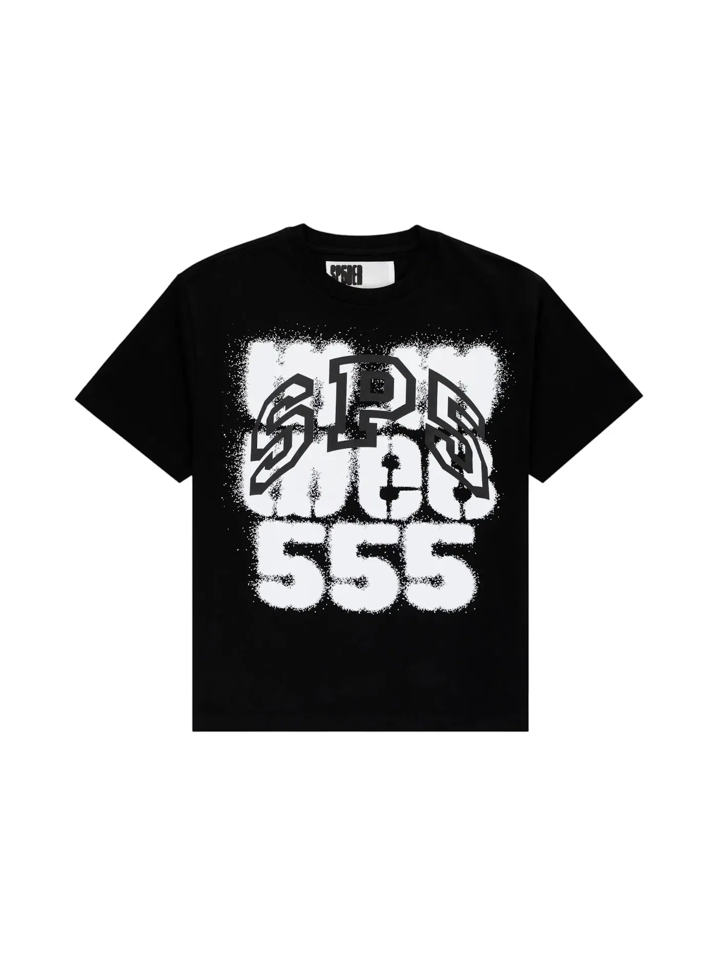 Мужская футболка с принтом Sp5der Sp555 Tee Sp5der — изображение 1 из 2, черный