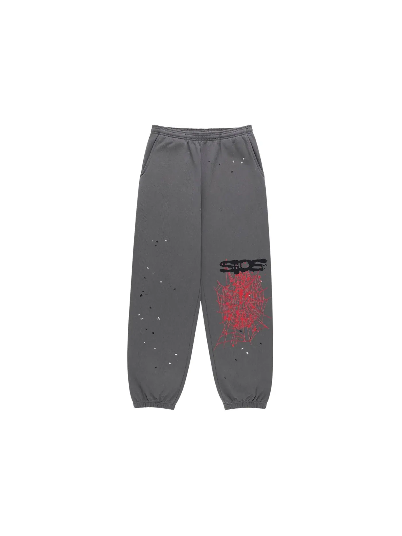 Унисекс спортивные штаны с принтом Sp5der Sweatpant — изображение 1 из 2, серый