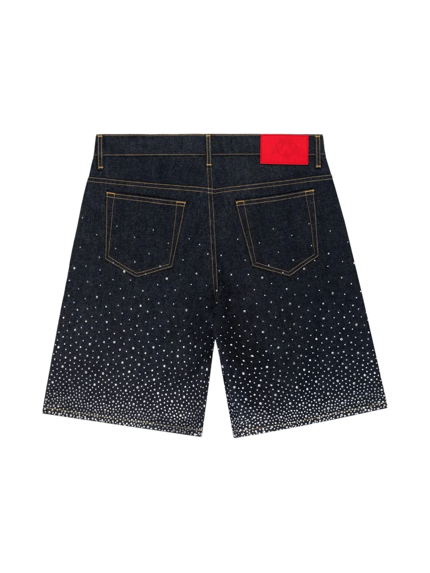 Мужские шорты с принтом Sp5der Star Dust Denim Short — изображение 2 из 2, синий