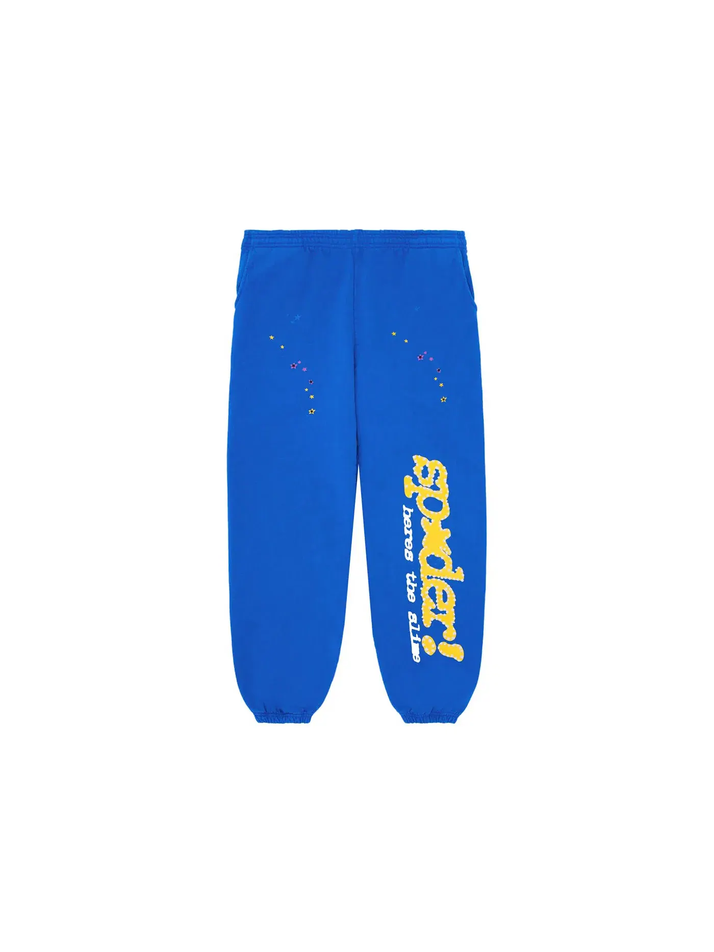 Мужские спортивные штаны из футера с принтом Sweatpants Sp5der — изображение 1 из 3, синий