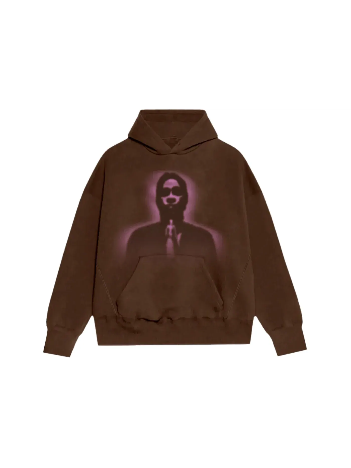 Мужской худи Angel Brown Sp5der Thug Hoodie — изображение 1 из 2, коричневый