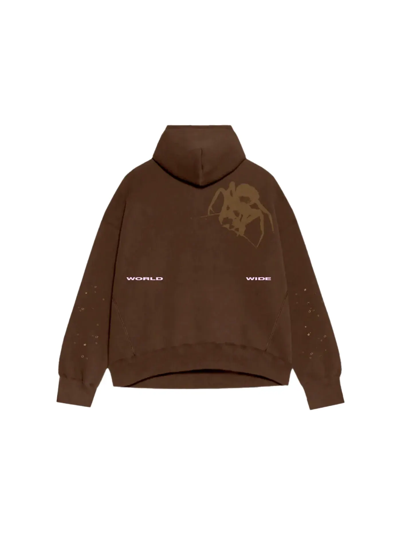 Мужской худи Angel Brown Sp5der Thug Hoodie — изображение 2 из 2, коричневый