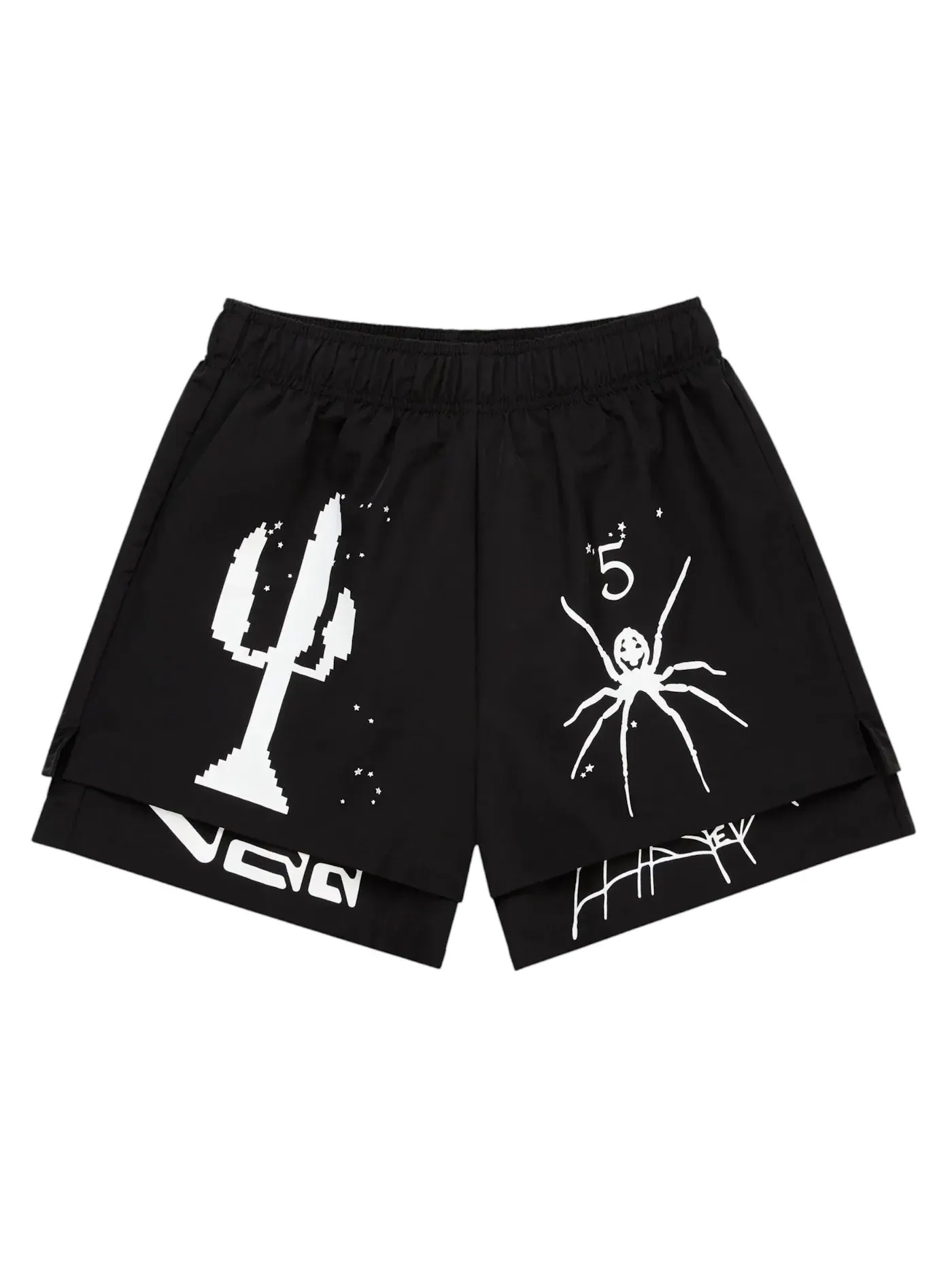 Мужские шорты VAA Double Layer Short Sp5der — изображение 1 из 2, черный