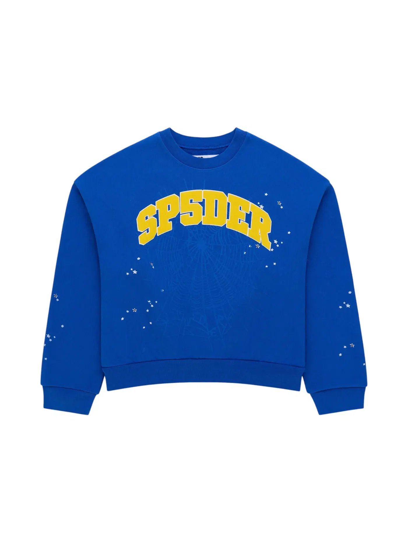 Мужской свитшот с принтом Sp5der Crewneck — изображение 1 из 2, синий