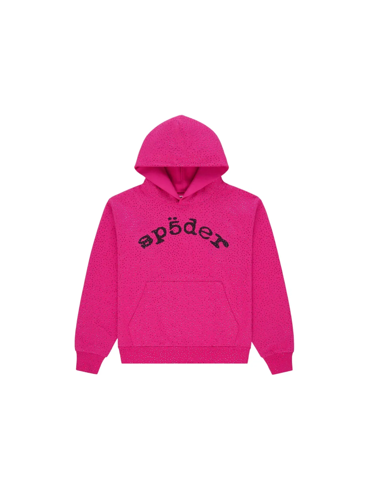 Мужская худи с принтом Sp5der VVS Hoodie Pink — изображение 1 из 2, розовый