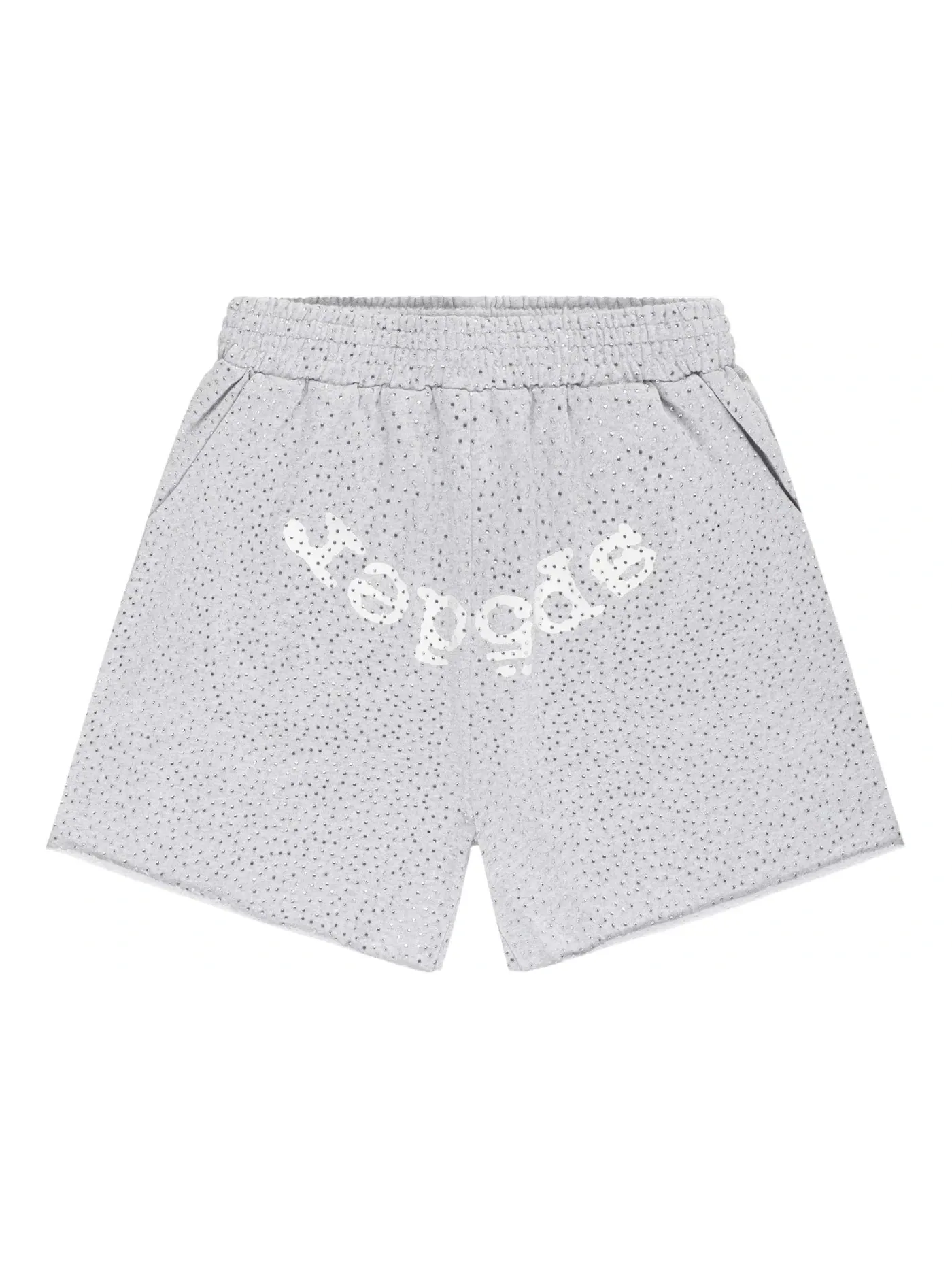 Мужские шорты с принтом Sweatshort Sp5der — изображение 1 из 2, серый