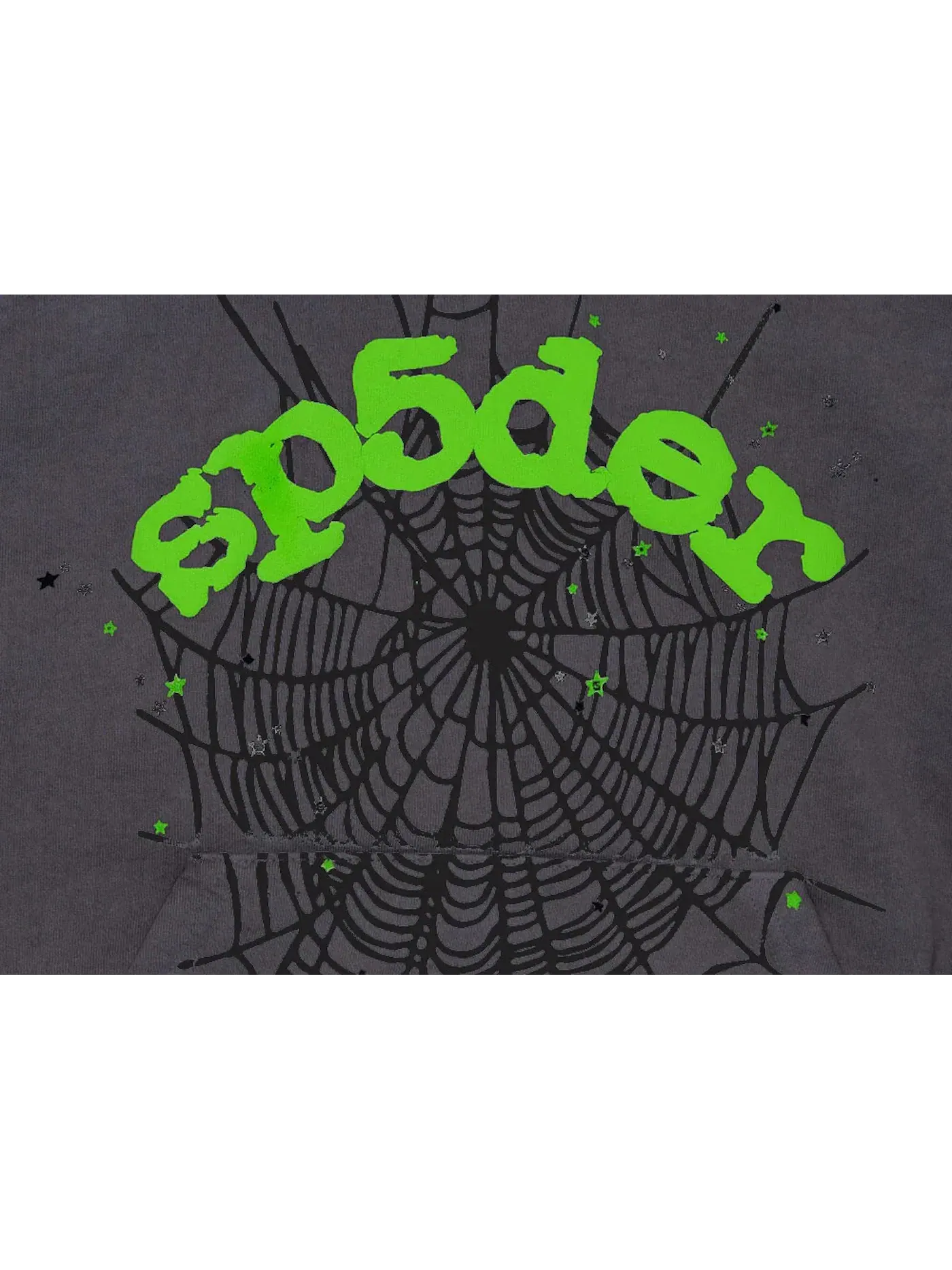 Мужская худи Sp5der Wait Web Hoodie — изображение 2 из 2, серый