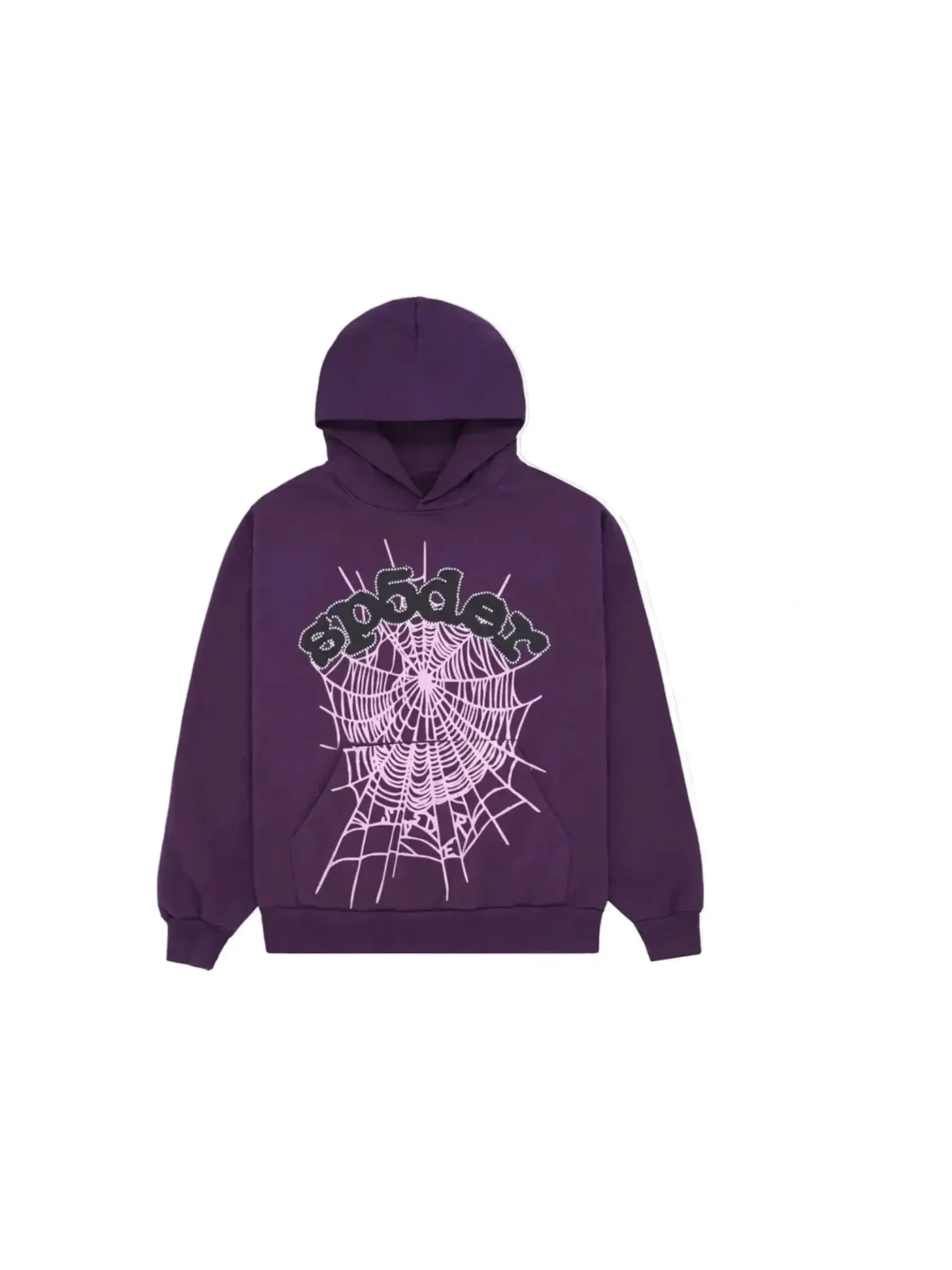 Мужская худи с принтом Sp5der Hoodie Sp5der — изображение 1 из 2, фиолетовый
