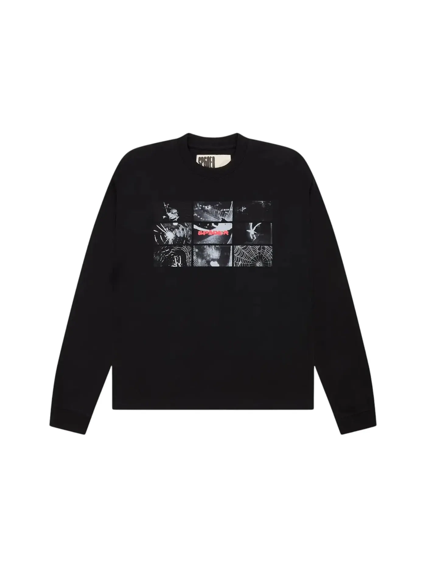 Мужская футболка с длинным рукавом Sp5der Web Monitor L/S Heavyweight Tee — изображение 1 из 2, черный