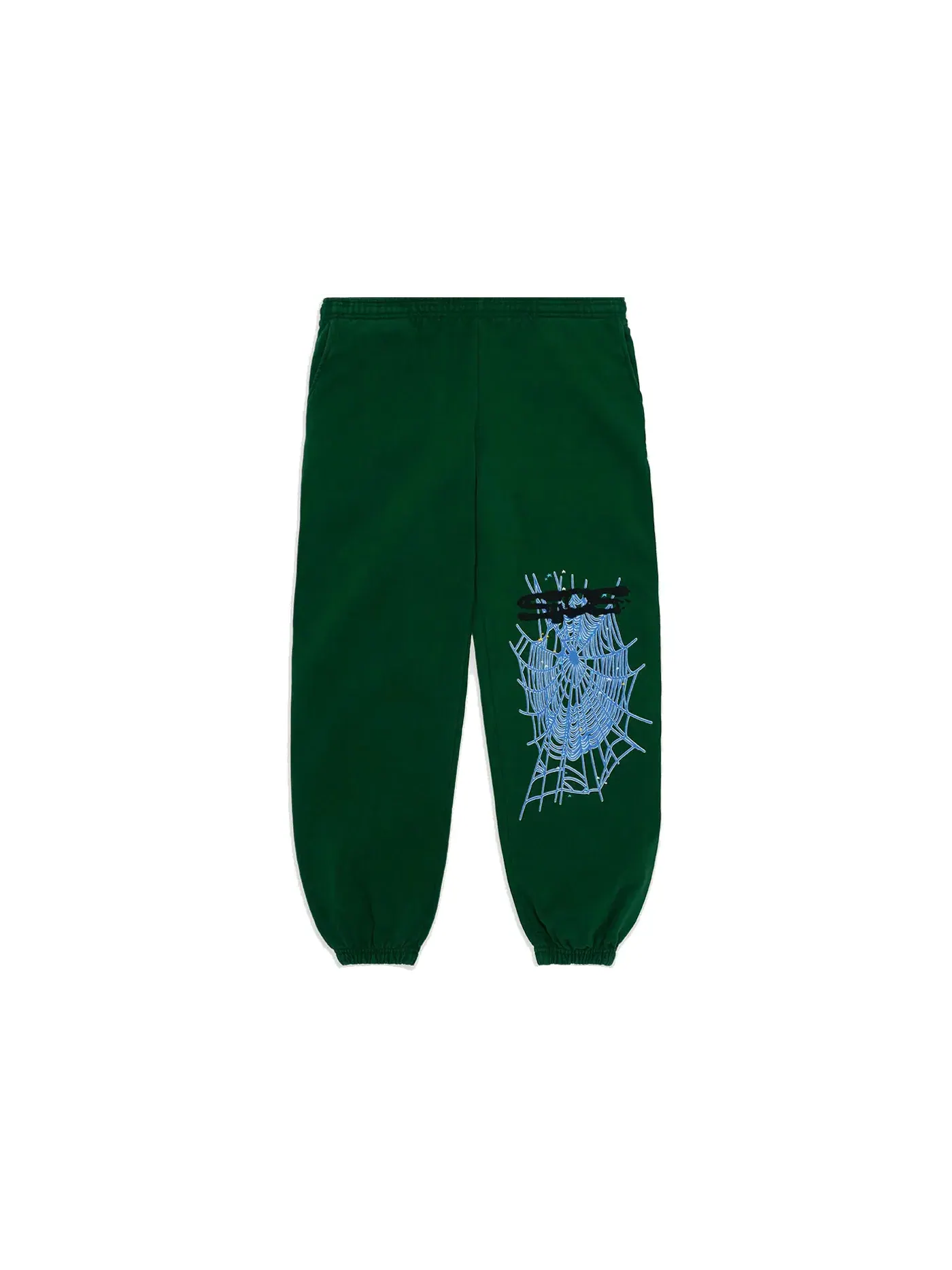 Мужские спортивные штаны с принтом Sp5der Sweatpants Sp5der — изображение 1 из 2, зеленый