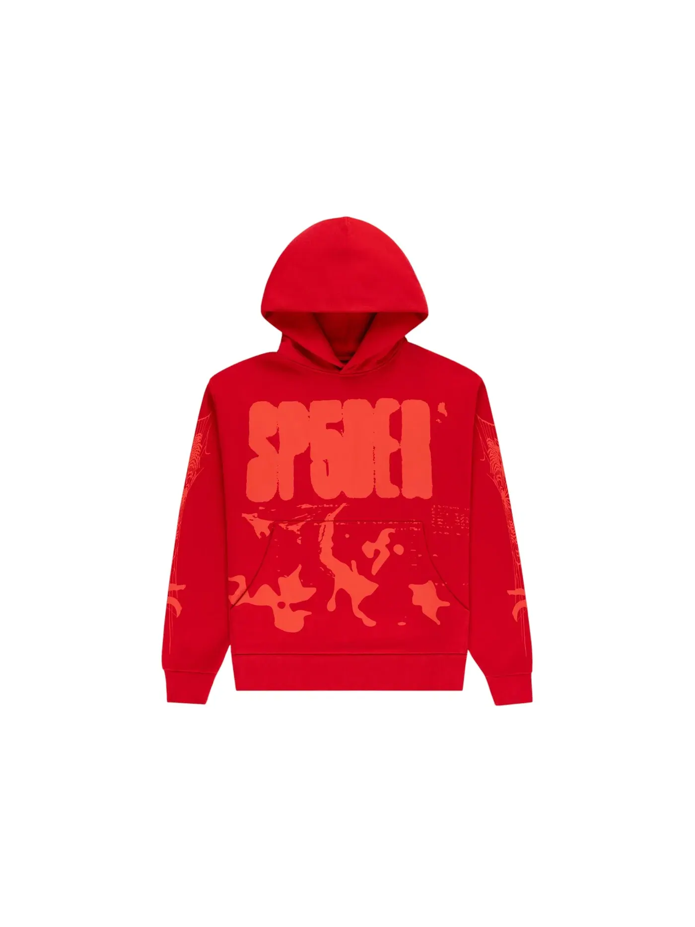 Мужская худи Sp5der X-Ray Hoodie Red — изображение 1 из 2, красный