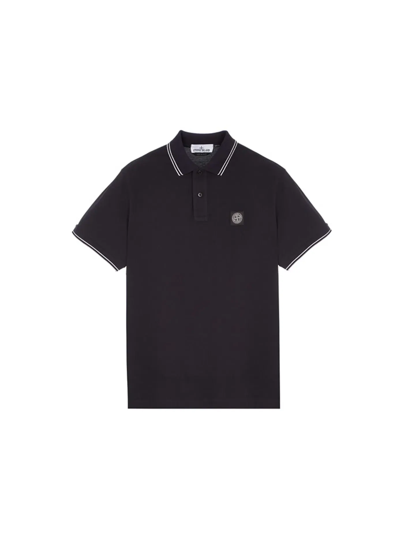 Мужское поло Stone Island Shirt — изображение 1 из 2, темно-синий