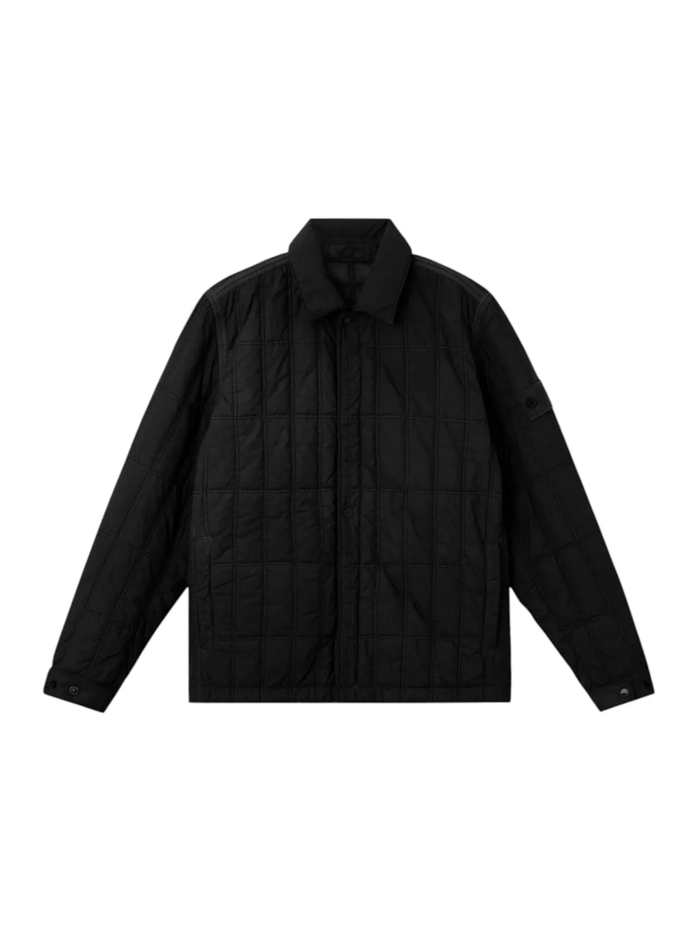 Мужская куртка из нейлона с матовой отделкой Stone Island — изображение 1 из 1, черный