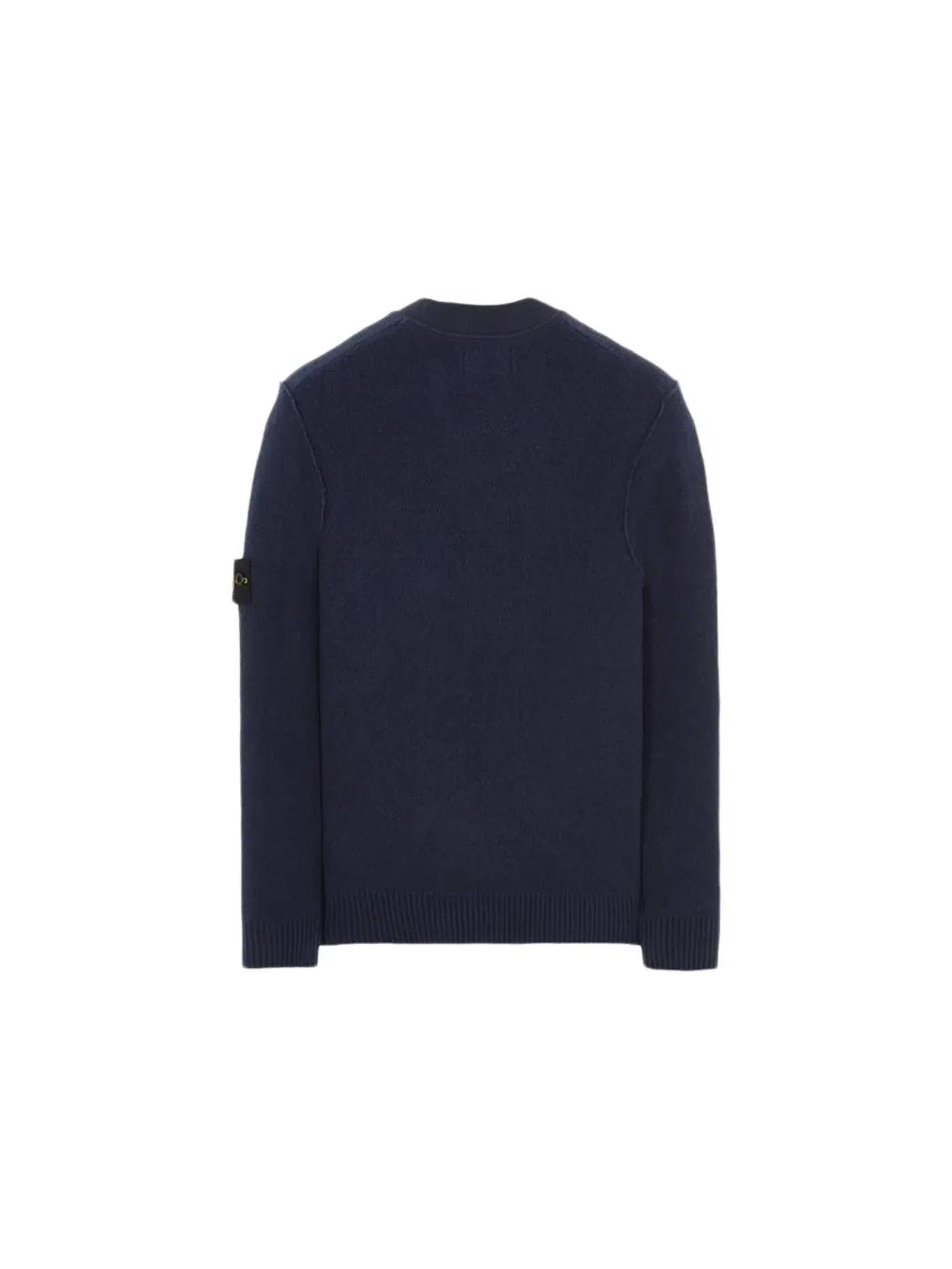 Мужской свитер из мягкого хлопка с миксовой тканью Sweater Stone Island — изображение 2 из 2, синий