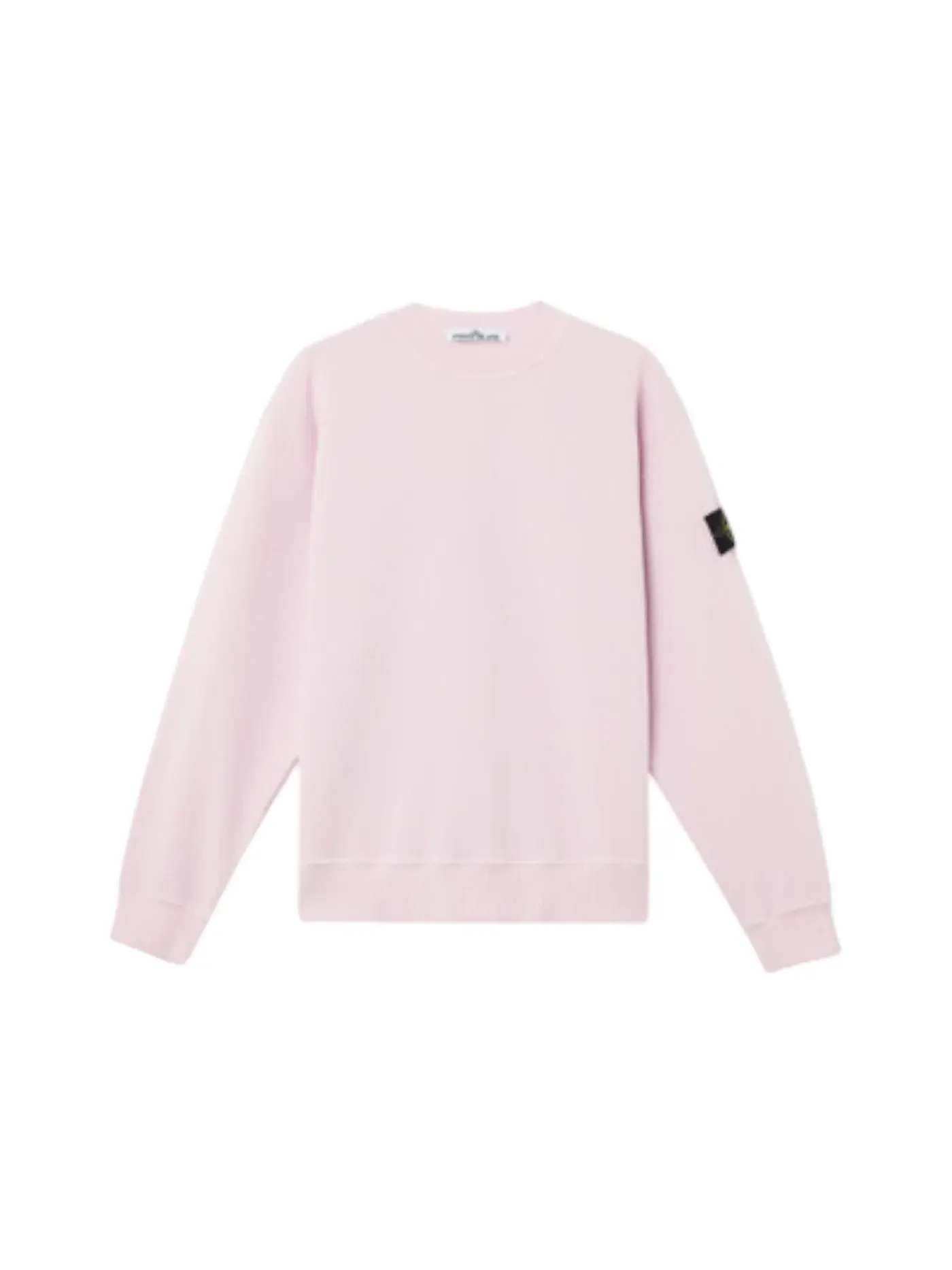 Мужской свитшот из плотного флиса 53% органический хлопок Crewneck Stone Island — изображение 1 из 1, розовый