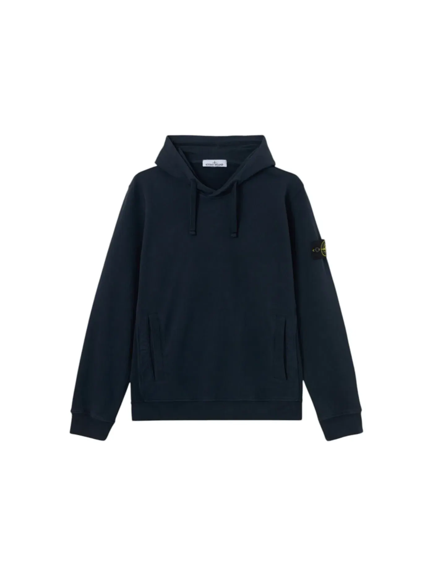 Мужской свитшот из органического хлопка с начесом Fleece Stone Island — изображение 1 из 1, темно-синий