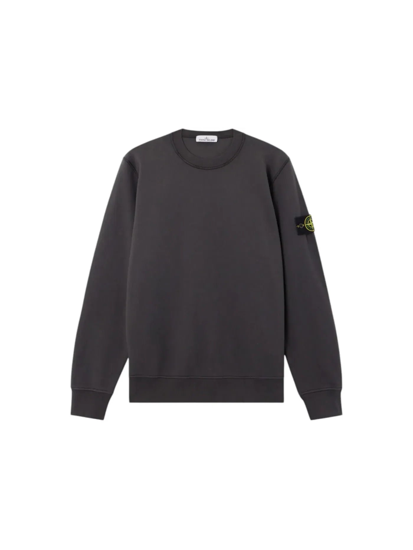 Мужской свитшот из органического хлопка Crewneck Stone Island — изображение 1 из 1, серый
