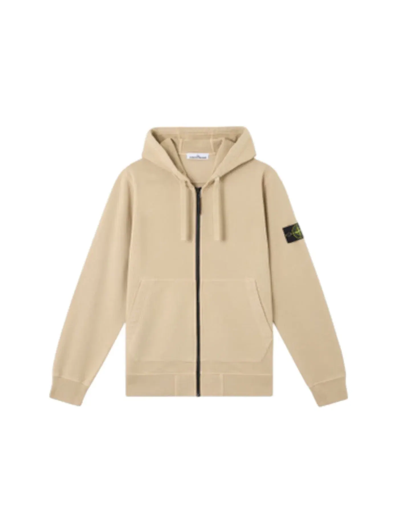 Мужской худи на молнии с длинным рукавом Hooded Sweatshirt Stone Island — изображение 1 из 1, пустынный