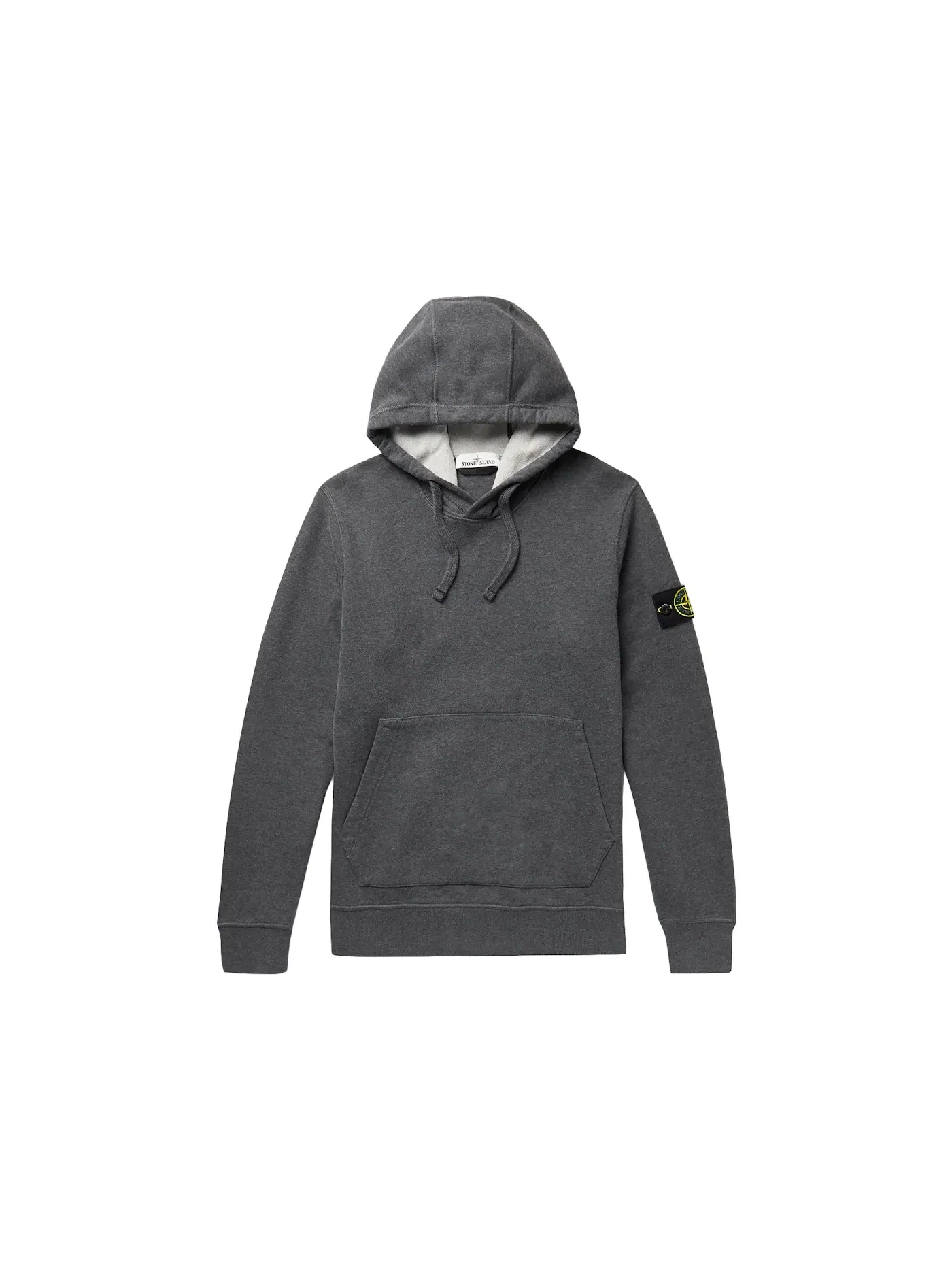 Мужская худи на молнии с капюшоном Hooded Sweatshirt Stone Island — изображение 1 из 3, темный серый