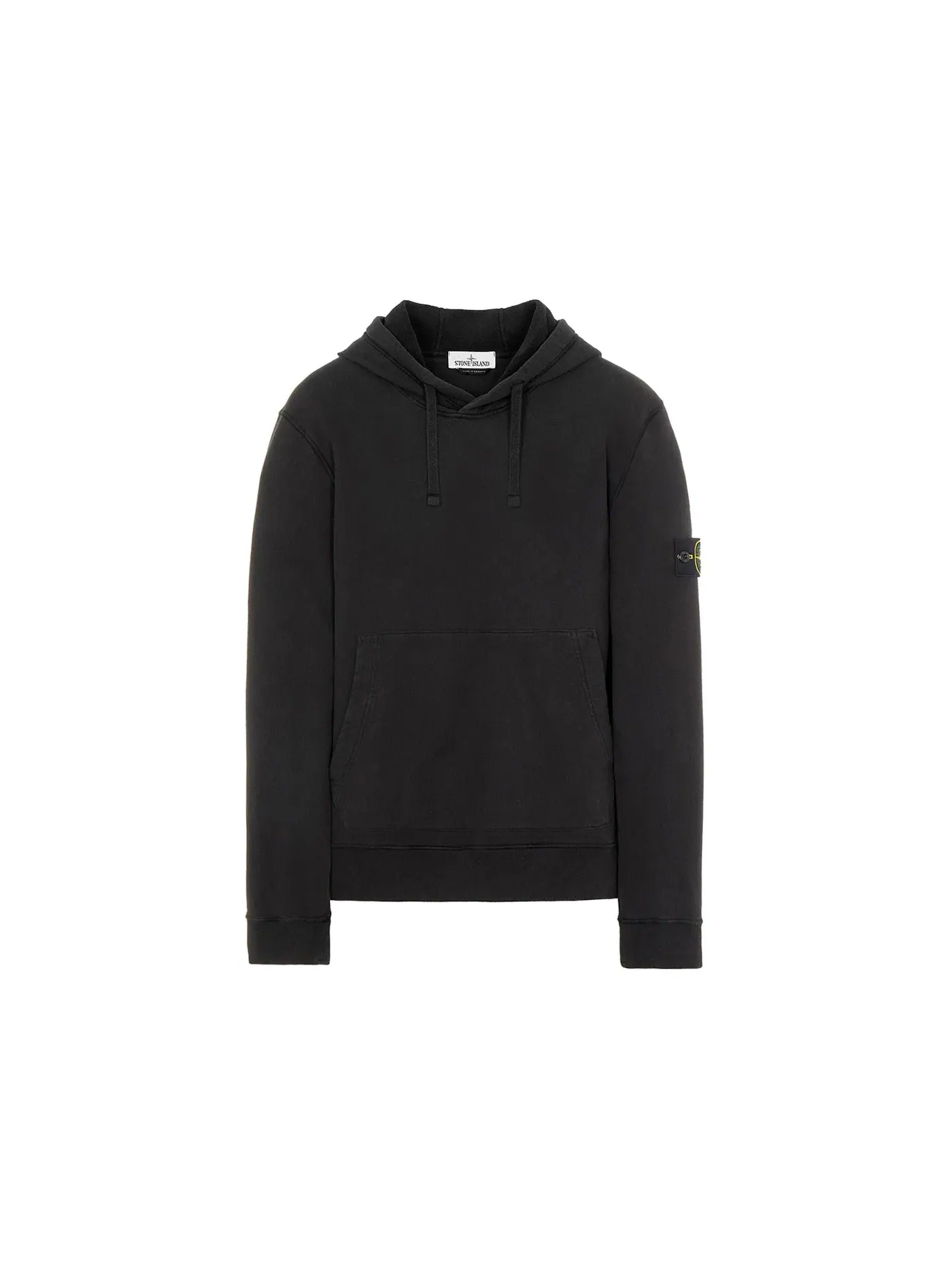 Мужской худи на молнии с капюшоном Stone Island — изображение 1 из 3, черный