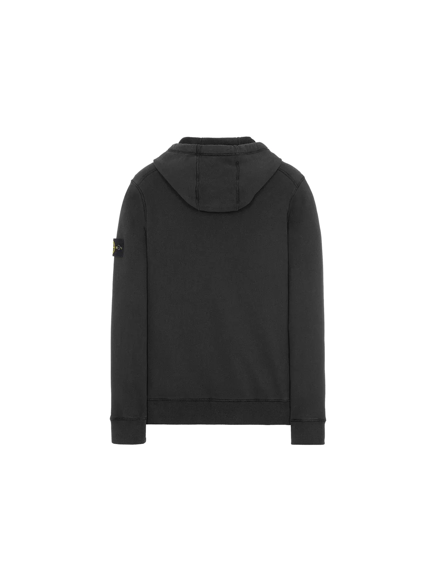 Мужской худи на молнии с капюшоном Stone Island — изображение 2 из 3, черный