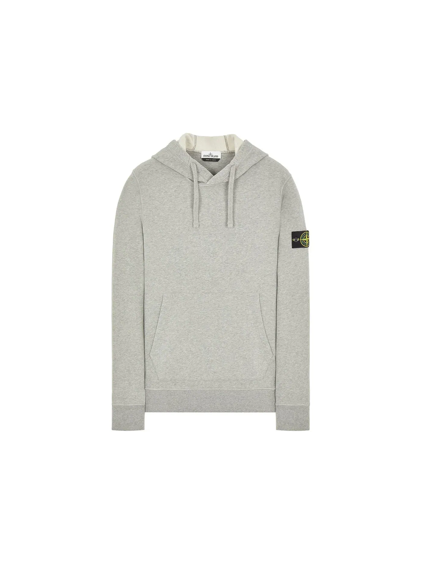 Мужской худи из хлопковой флисовой ткани Stone Island Hooded Sweatshirt — изображение 1 из 3, пыльный