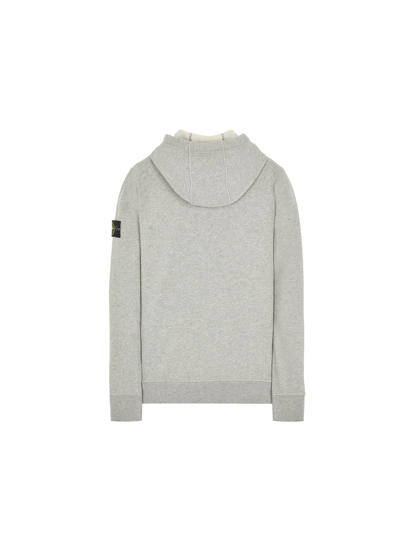 Мужской худи из хлопковой флисовой ткани Stone Island Hooded Sweatshirt — изображение 2 из 3, пыльный
