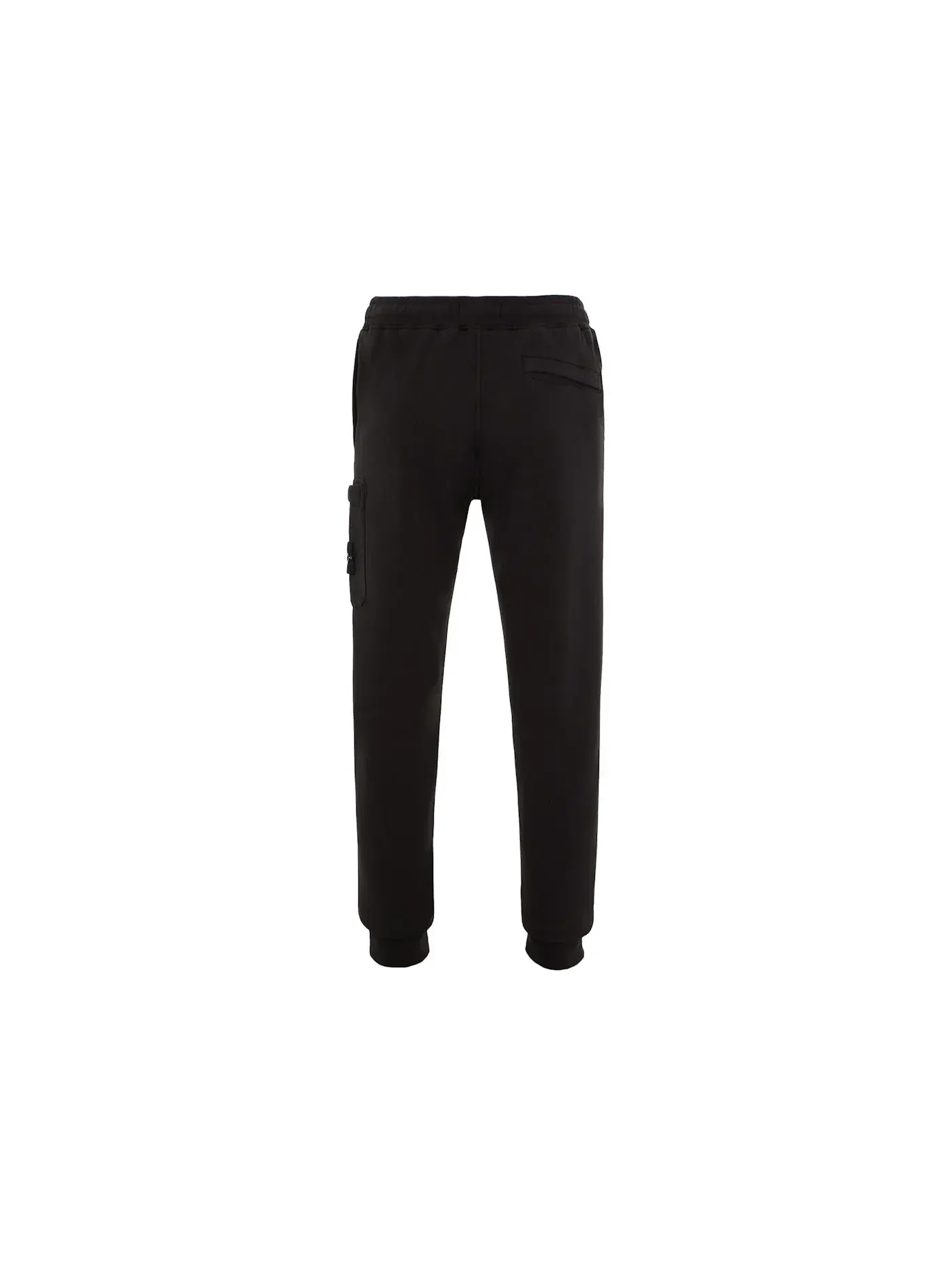 Мужские спортивные штаны из футера с начесом Slim Fit модель Sweatpant Stone Island — изображение 2 из 3, черный