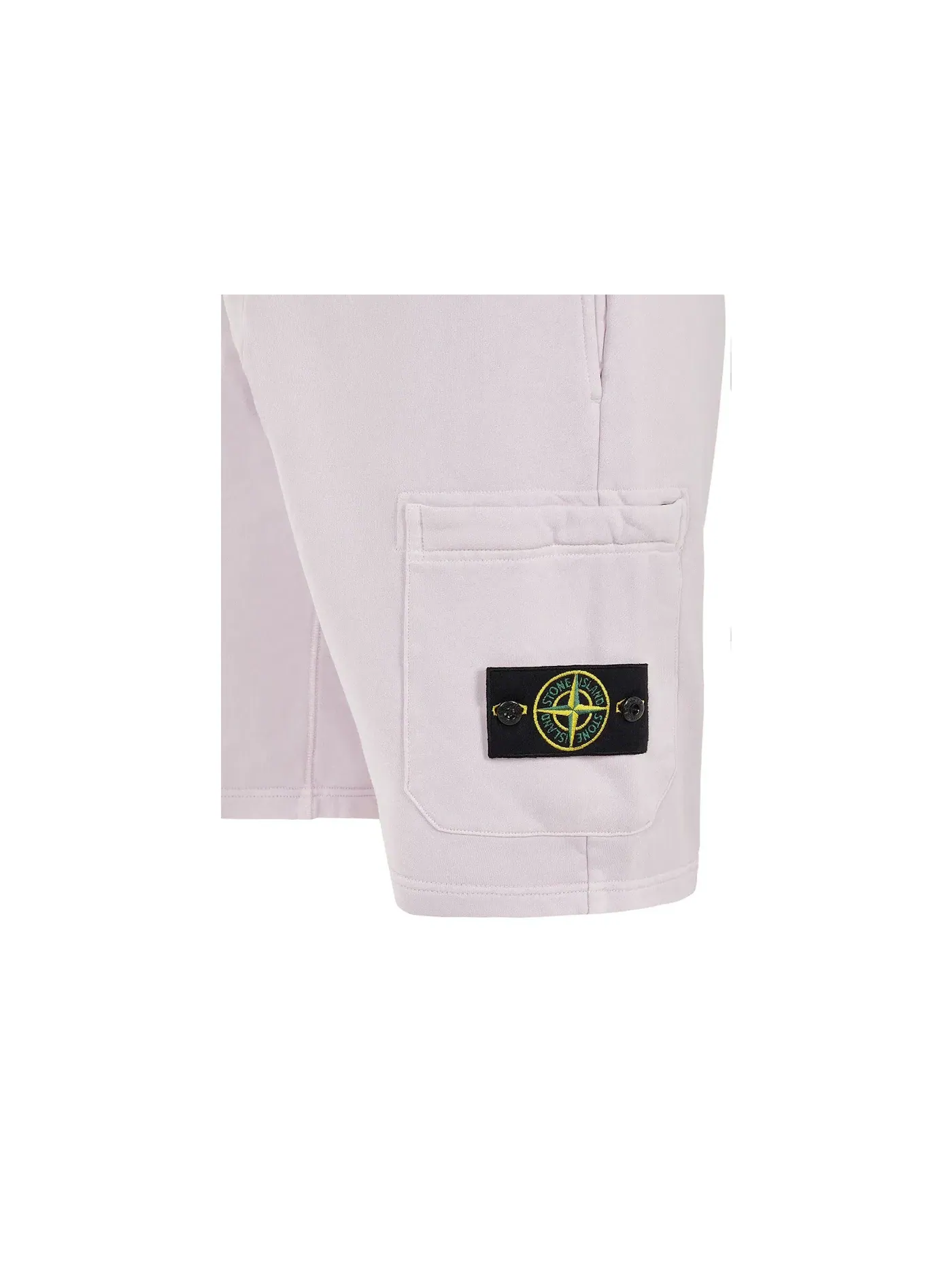 Мужские шорты из футера Stone Island Shorts — изображение 3 из 3, белый