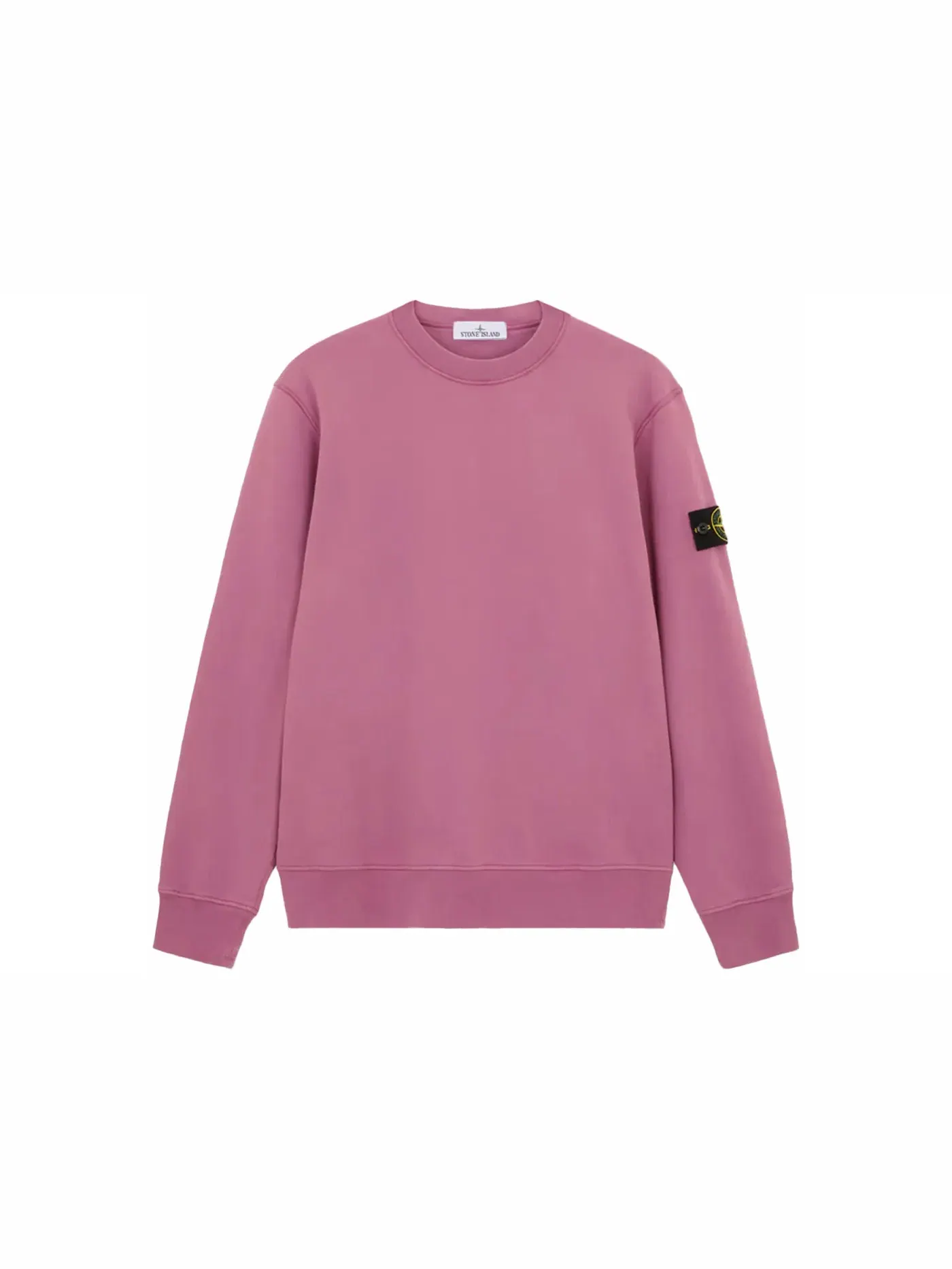 Мужской свитшот из органического хлопка Crewneck Stone Island — изображение 1 из 2, розовый