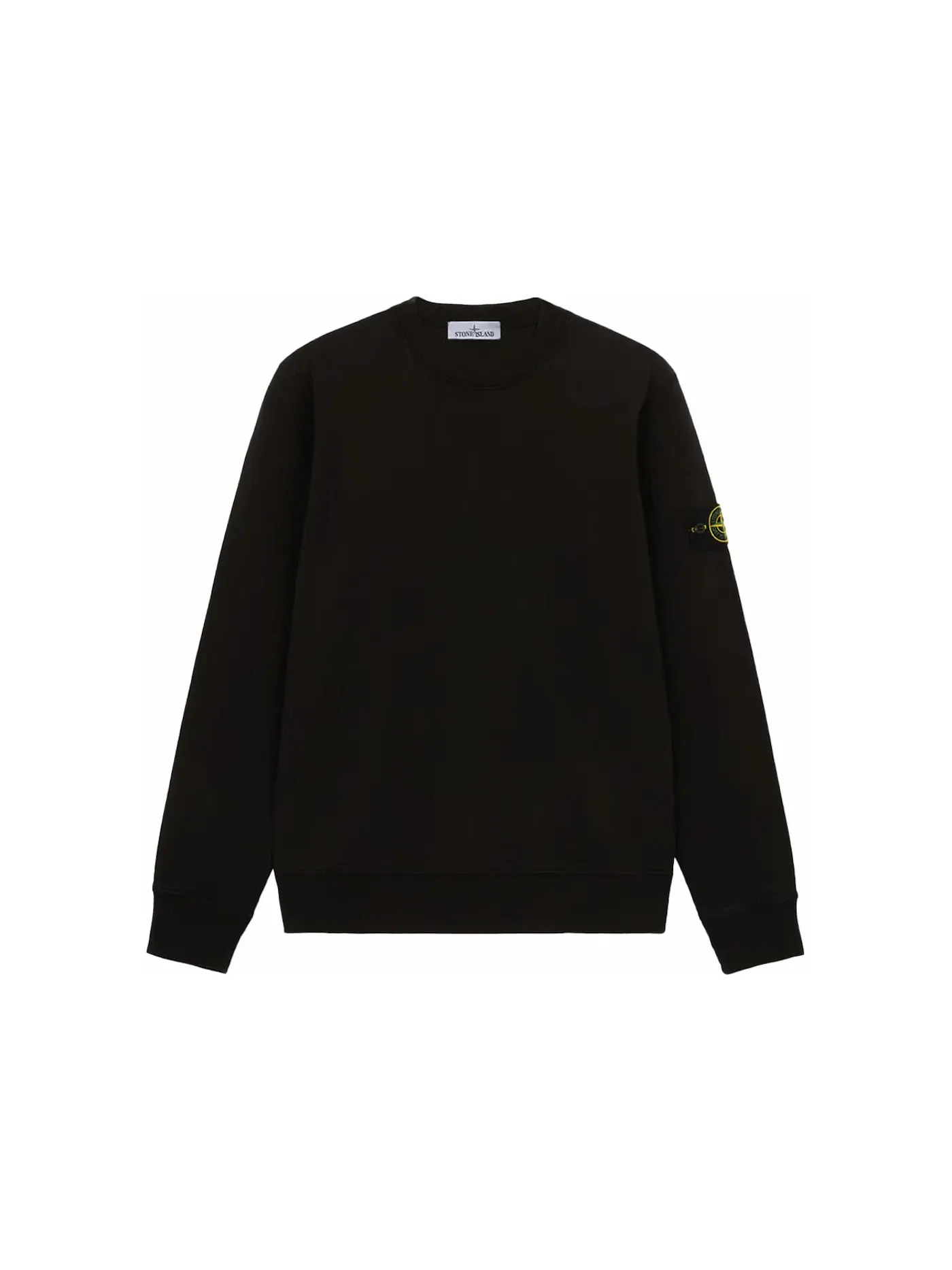 Мужская толстовка с круглым вырезом Crewneck Stone Island — изображение 1 из 2, черный