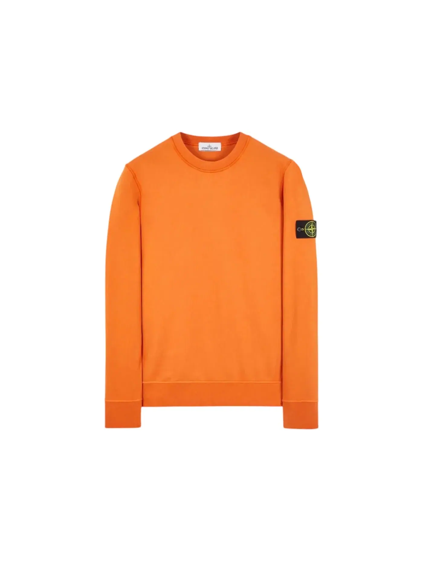 Мужской свитер с круглым вырезом Crewneck Stone Island — изображение 1 из 1, оранжевый